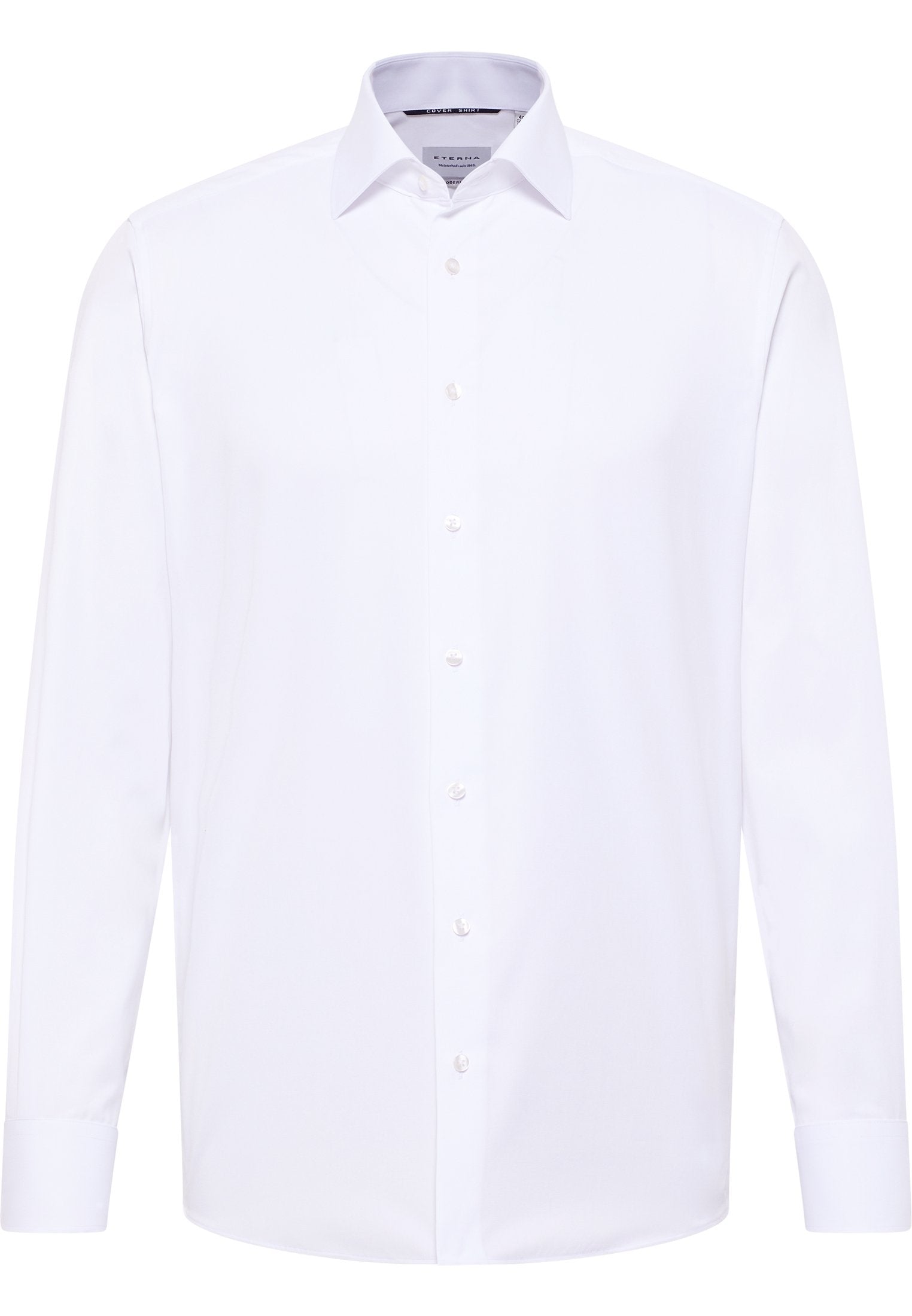 Eterna Langarm Hemd Modern Fit Cover Shirt Twill (Weiss)