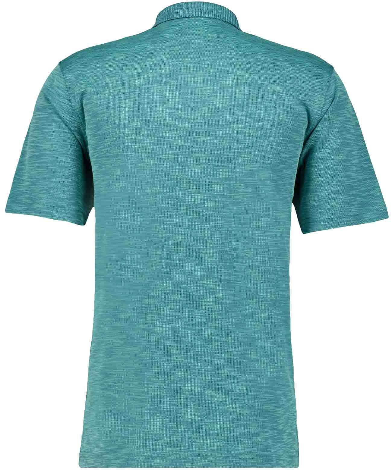 Softknit-Polo Flammdesign (Smaragd)