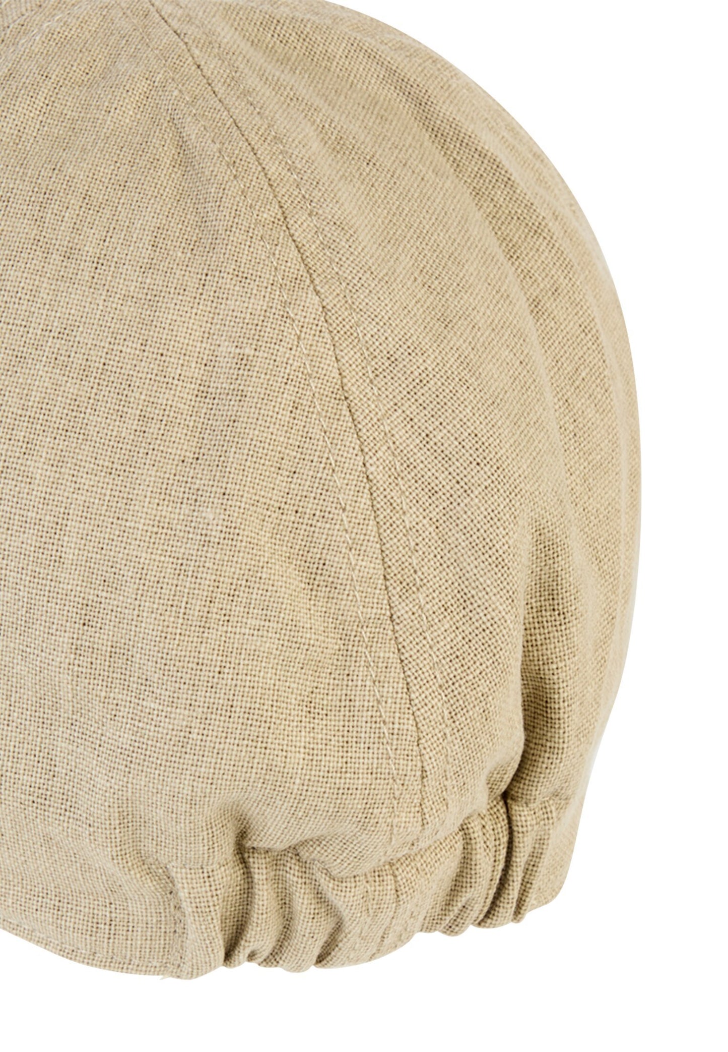 Flat Cap mit Gummizug (Beige)