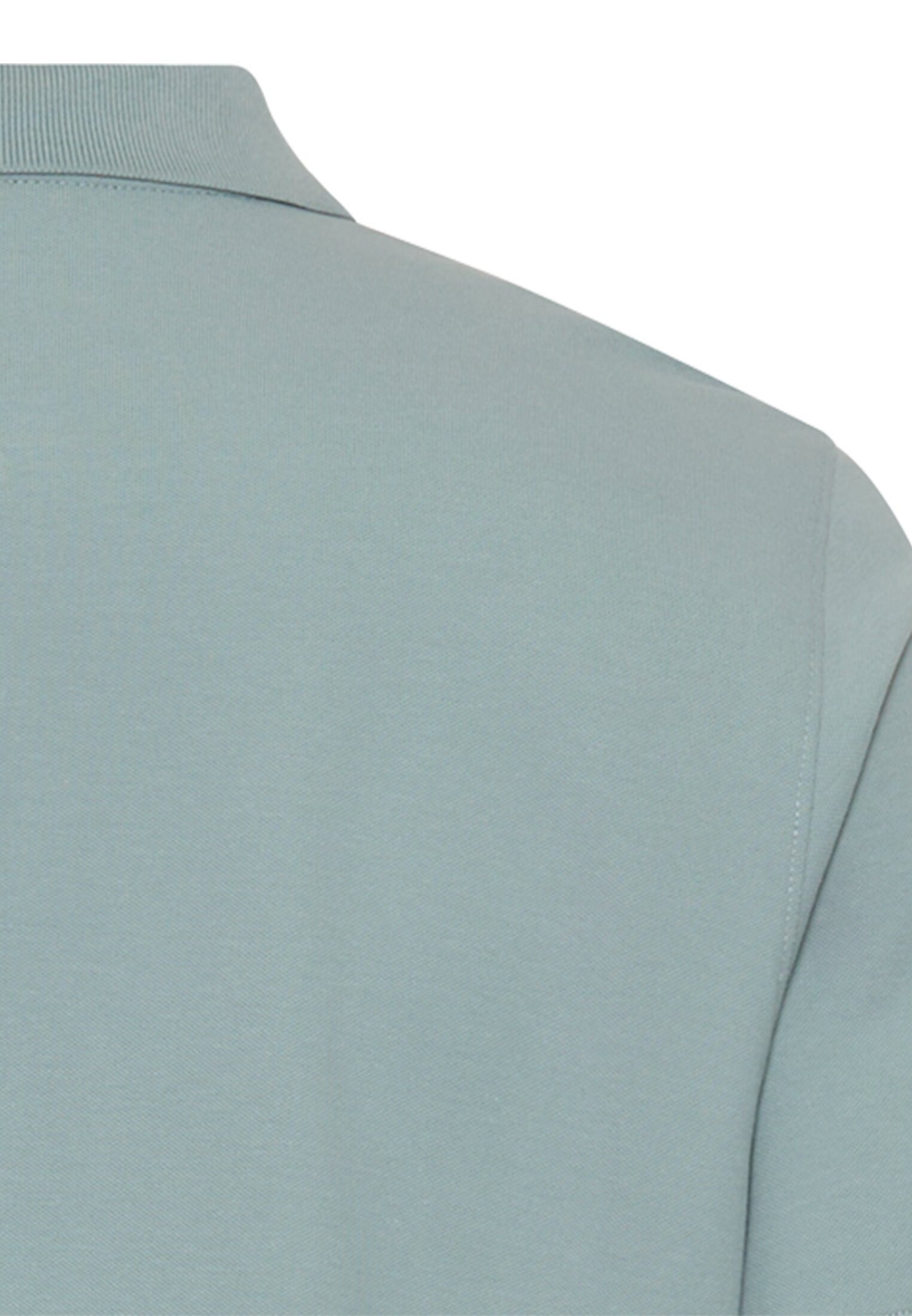 Poloshirt mit Kontrastdetails (Aqua Blue)