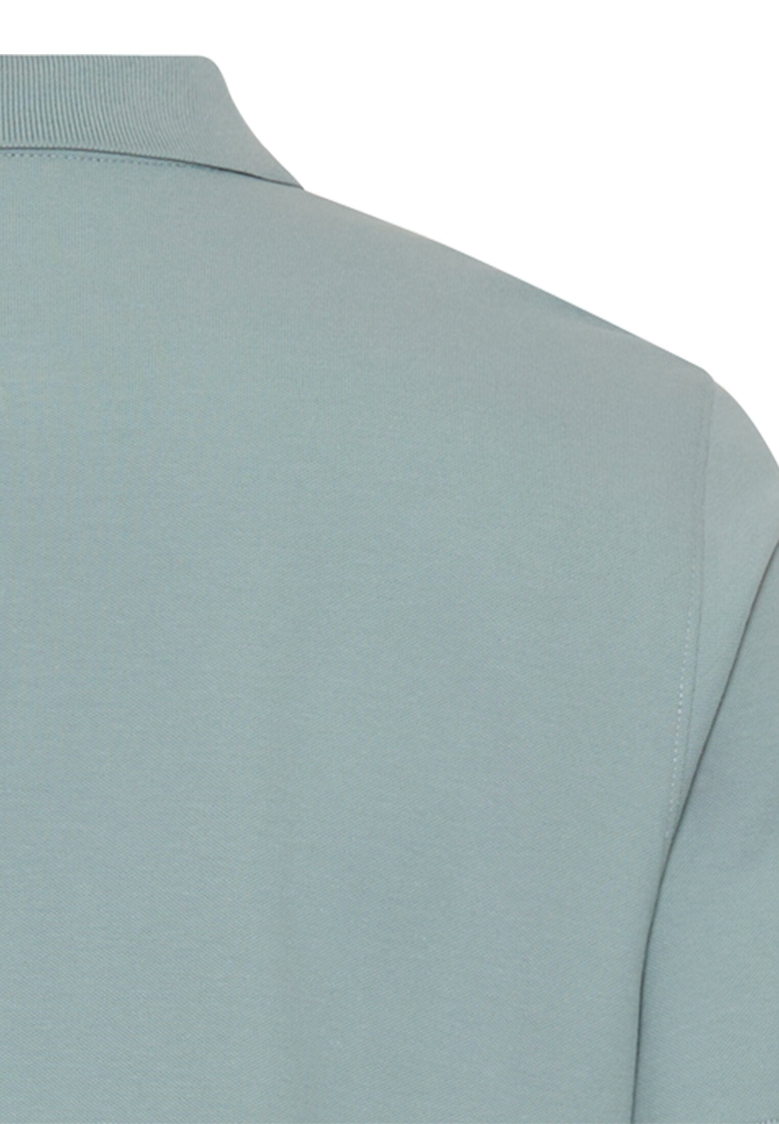 Poloshirt mit Kontrastdetails (Aqua Blue)