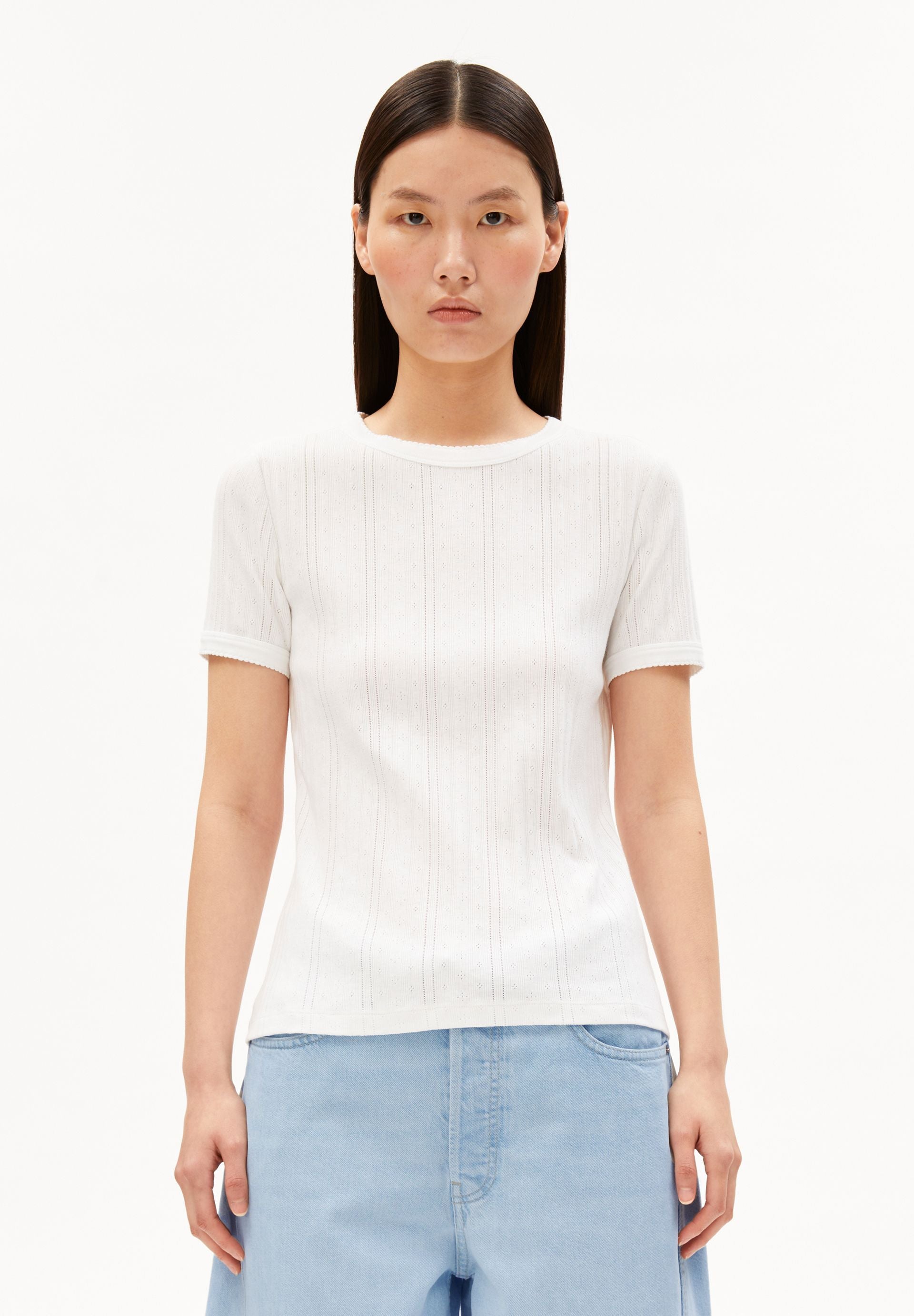 Pointelle T-shirt (White)