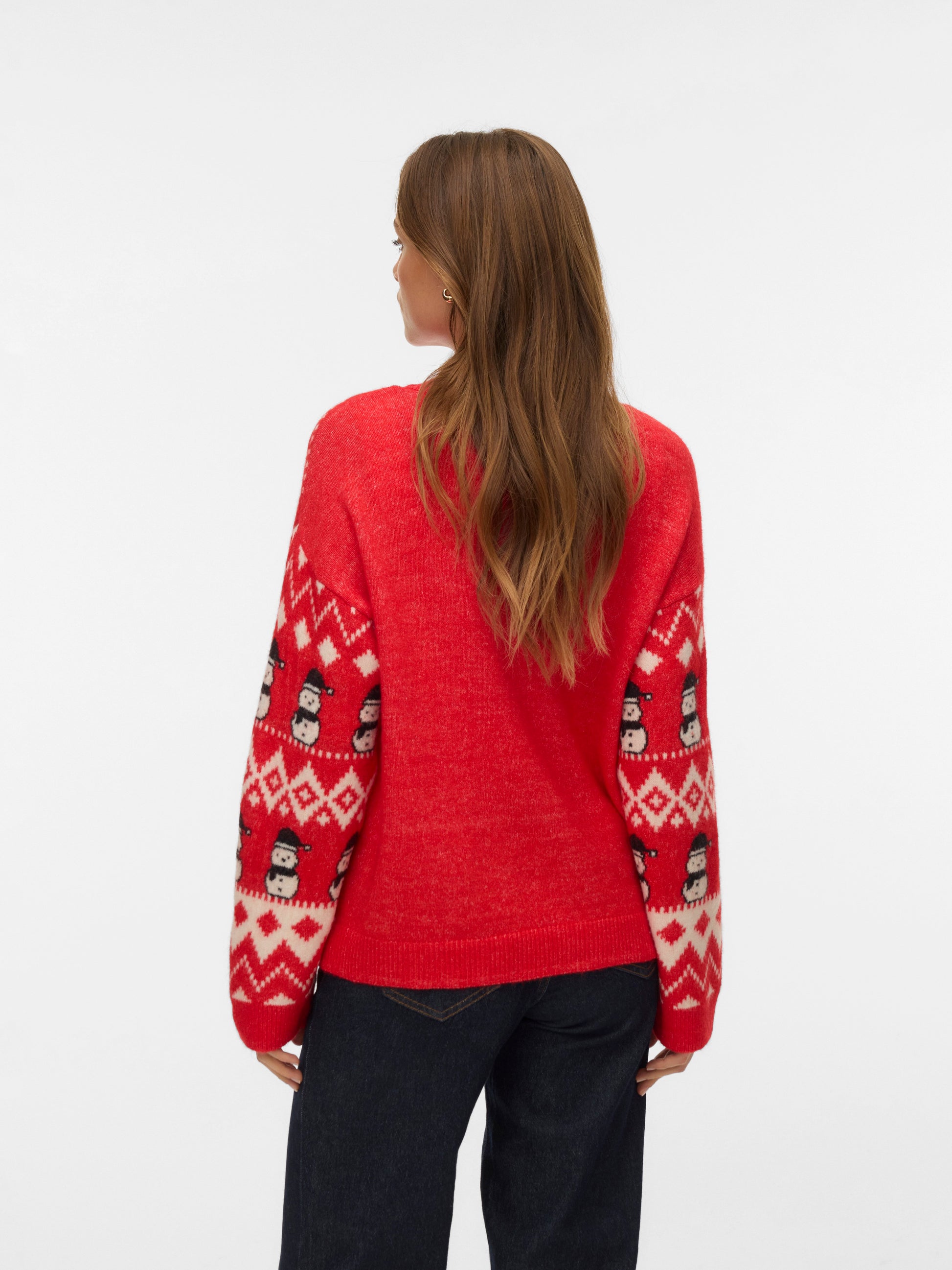Vmfrostsnowman Ls O-neck Pullover Xmas (Chinese Re)