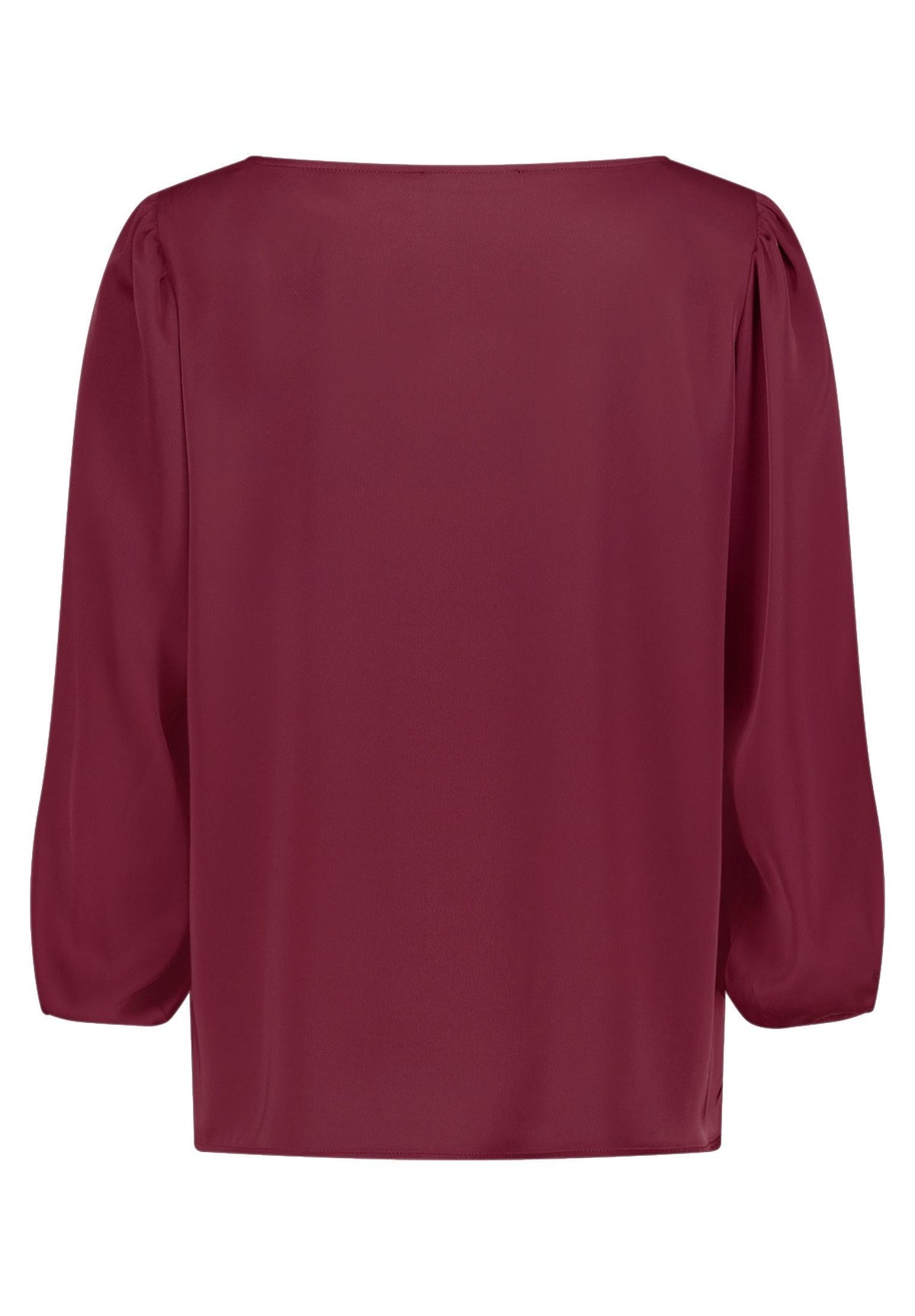 Satin-Bluse (Maroon Banner)