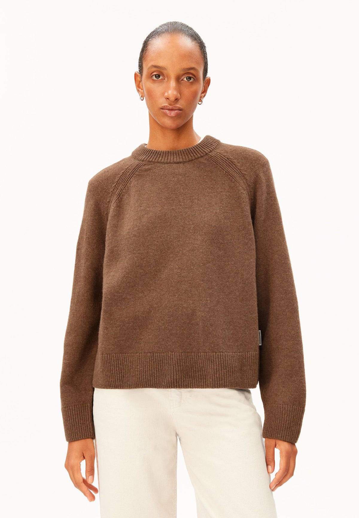 Wool Knit Sweater (Claystone Melan)