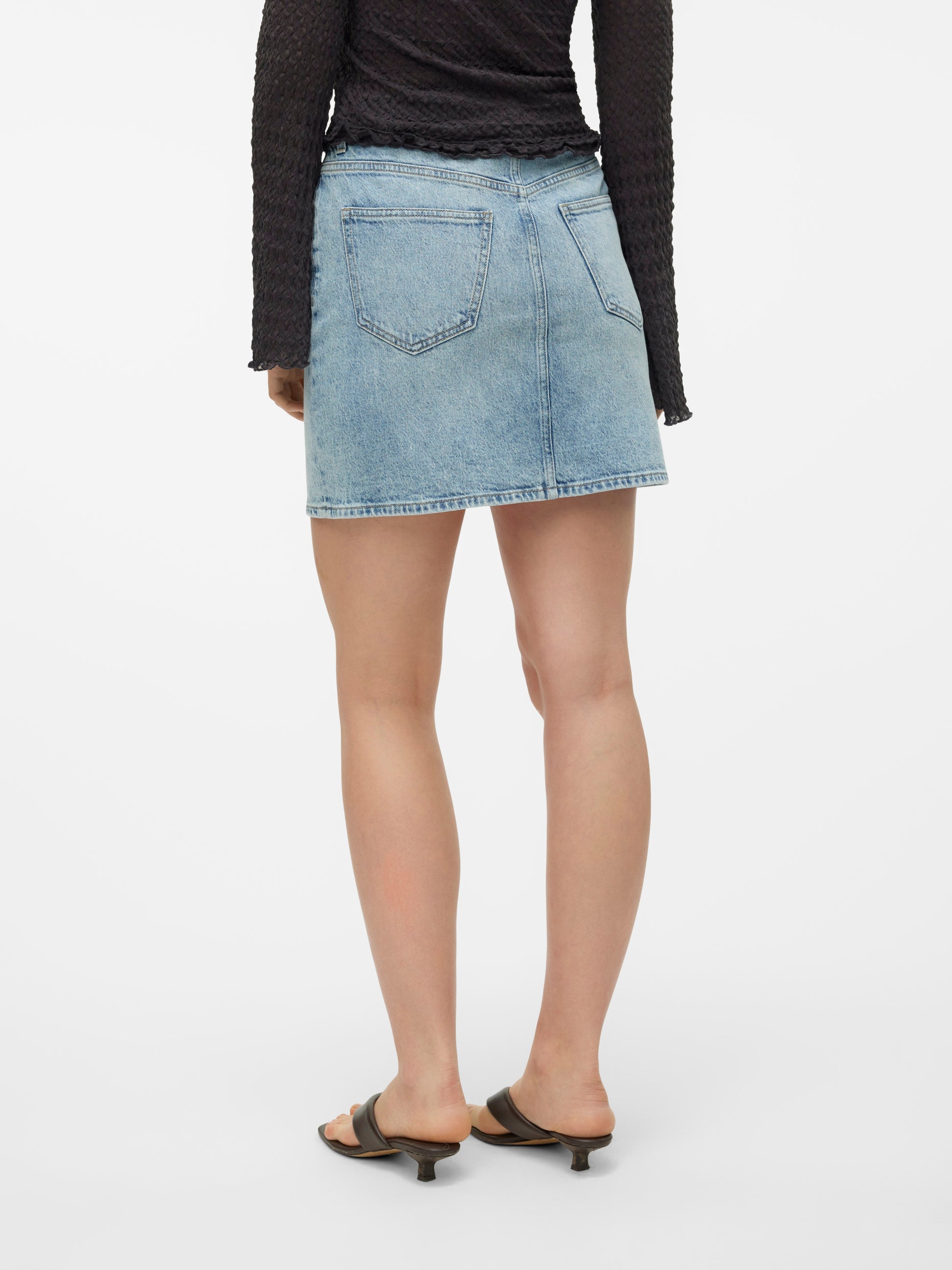 Vmtessa Hr Short Dnm Skirt Mix Ga Noos (Light Blue De)