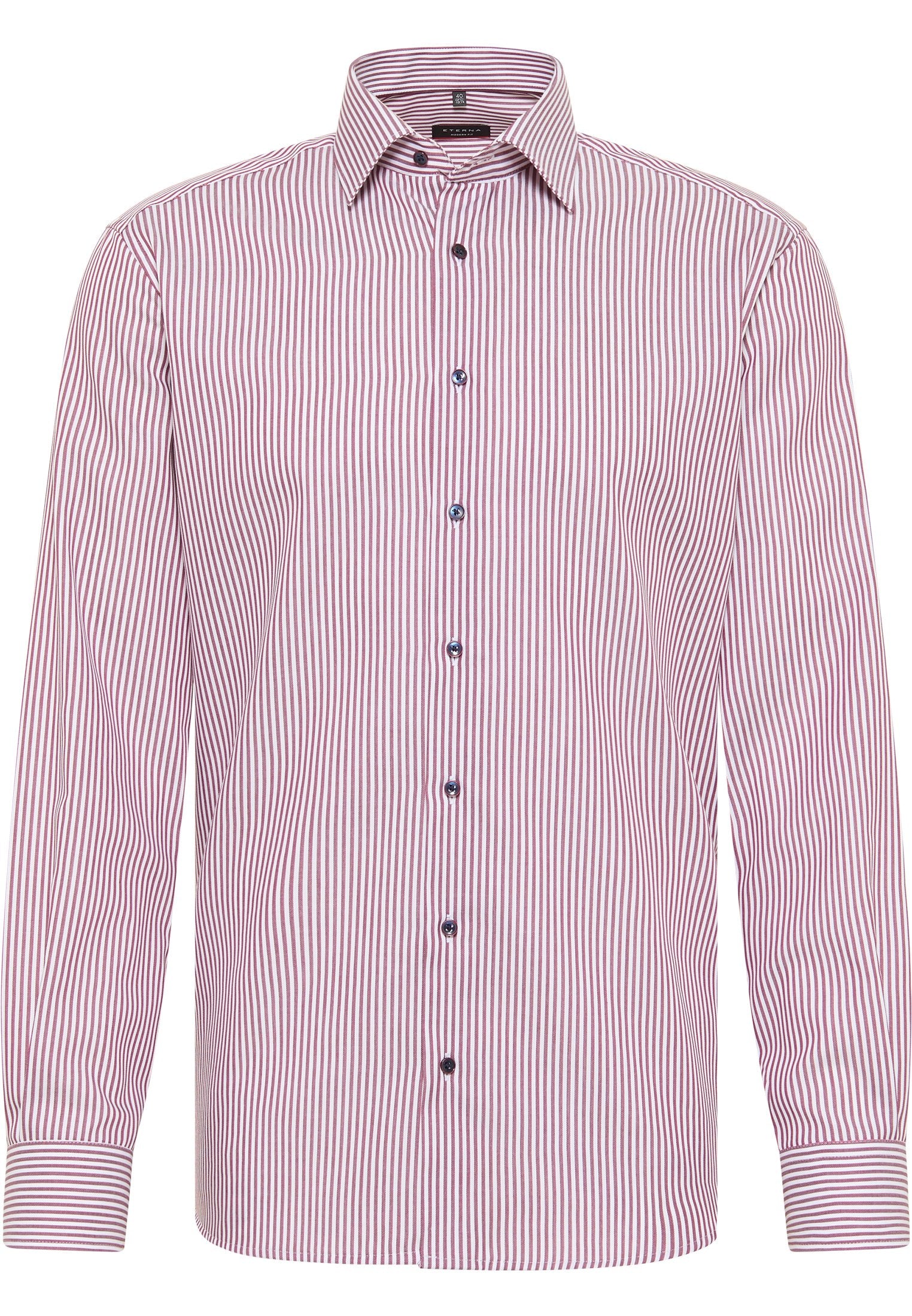Hemd Twill Langarm (Dunkelrot)