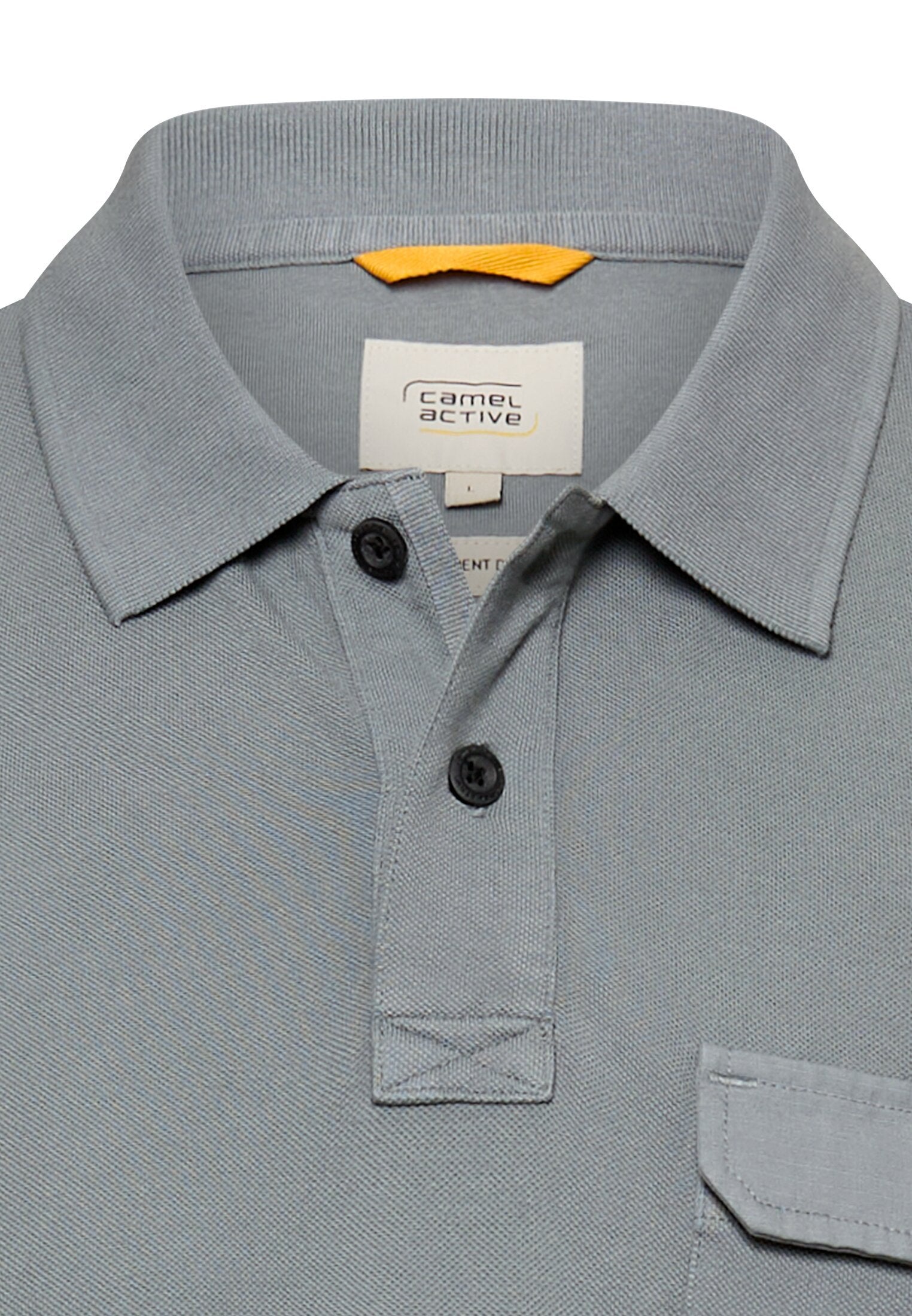 Poloshirt aus reiner Baumwolle (Stormy Blue)