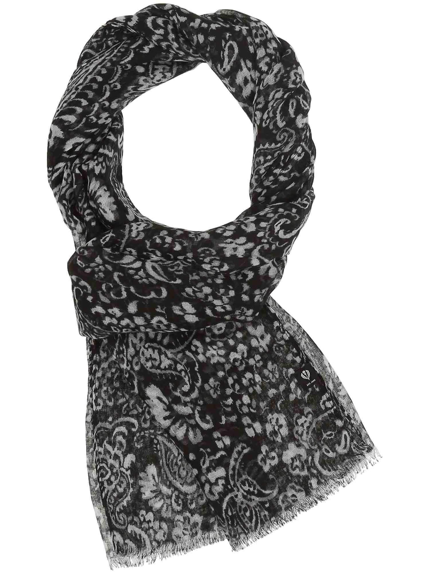 Schal Polyester Schal (Black White)