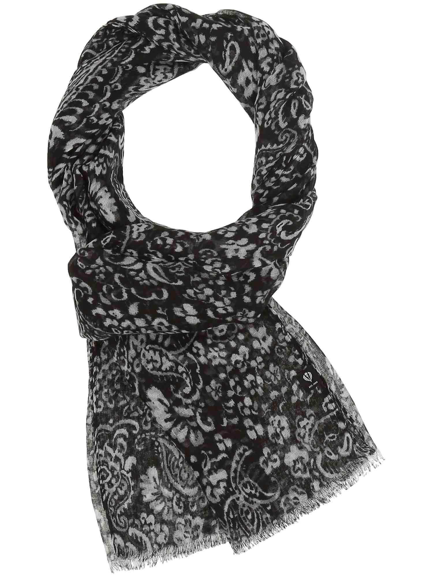 Schal Polyester Schal (Black White)