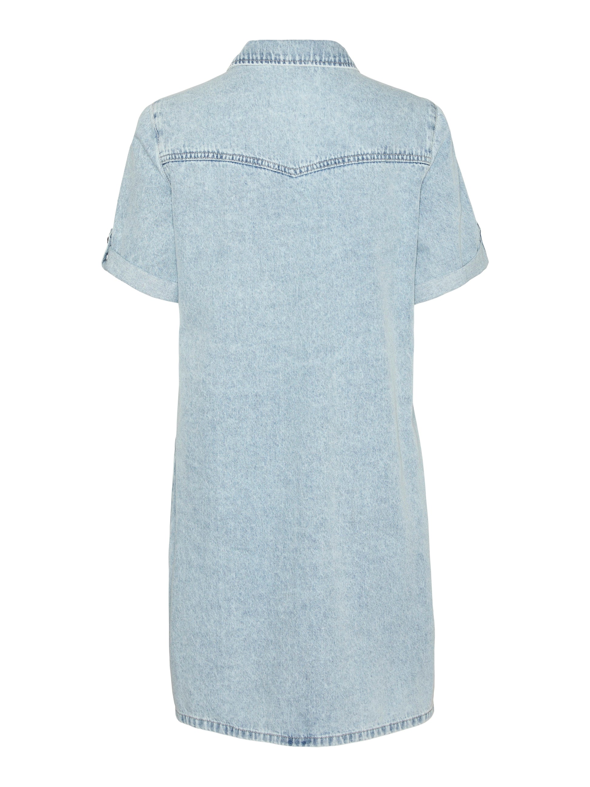 Vmjennie Ss Short Denim Dress Ga Noos (Light Blue De)
