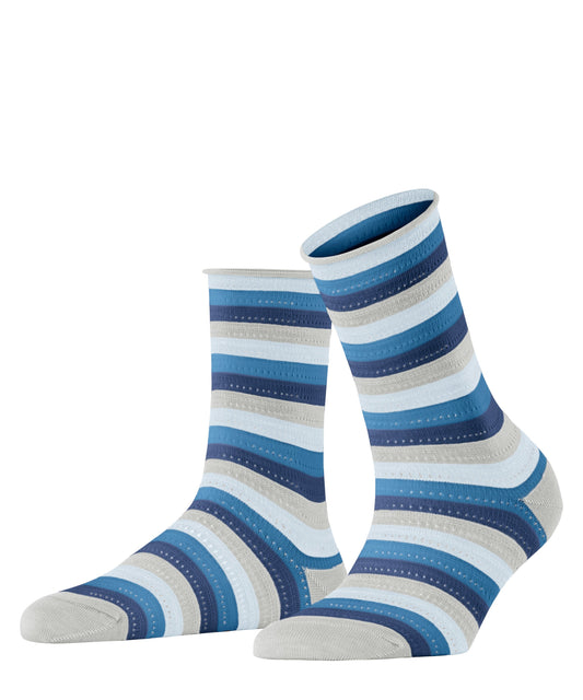 FALKE Dopamine Stripe Damen Socken (Arctic Grey)