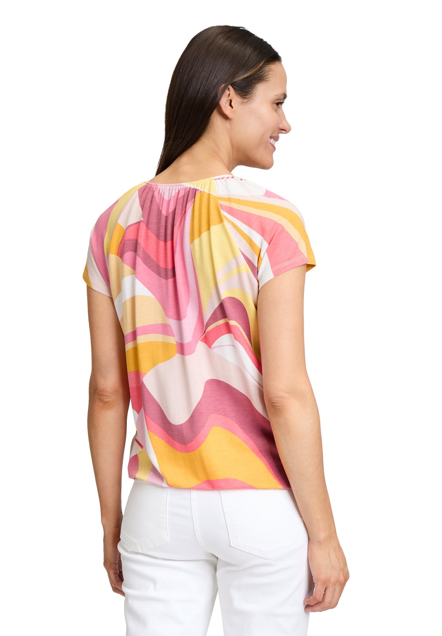 Printshirt (Rosé/yellow)