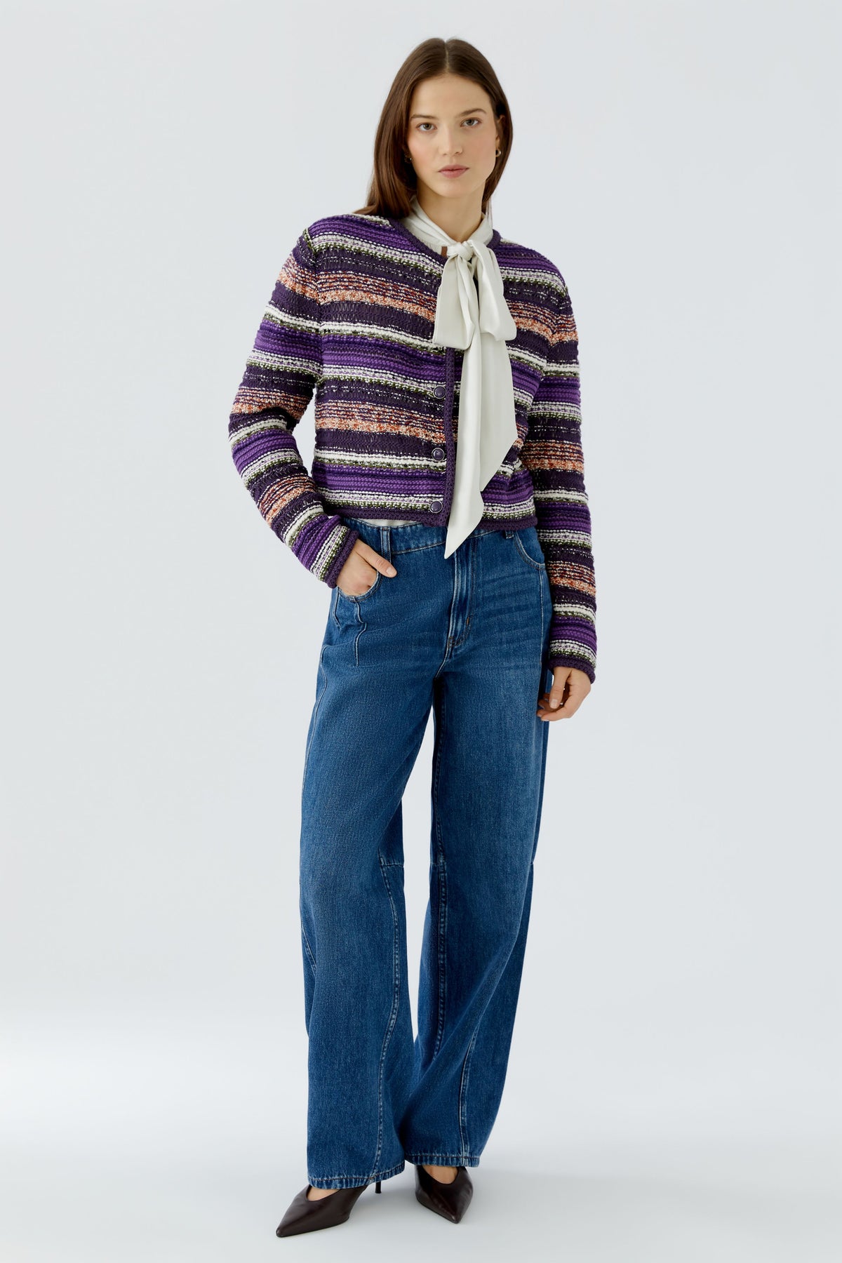Strickjacke (Dk Violett Oran)