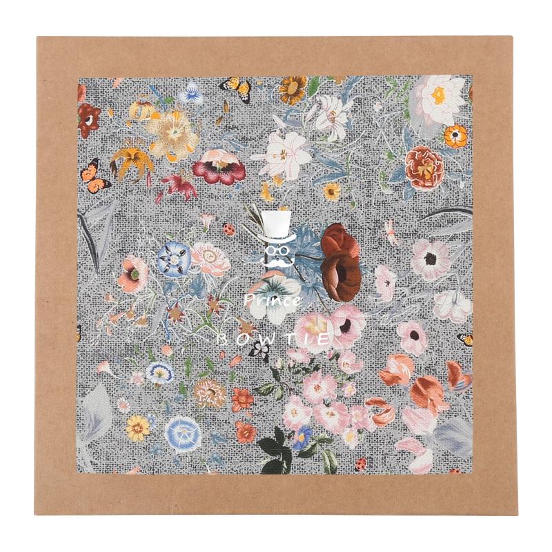 Einstecktuch Blume (Fb.1 M-grau)