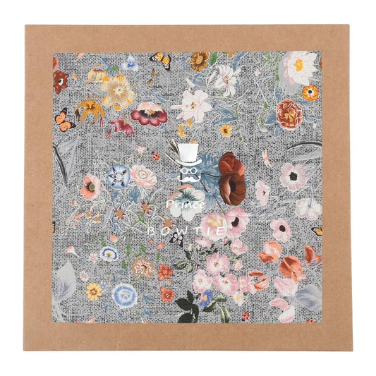 Einstecktuch Blume (Fb.1 M-grau)