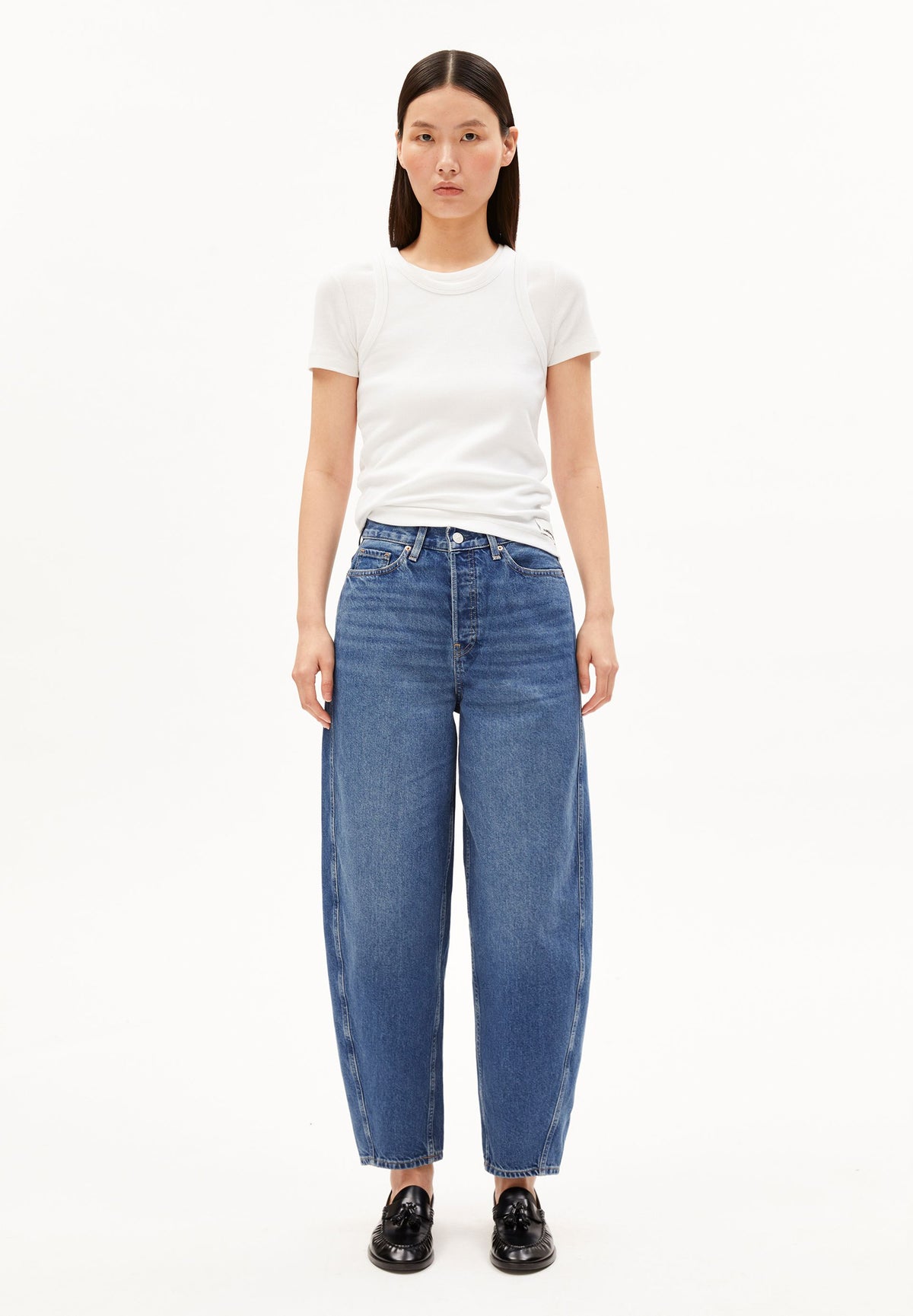 Baarly High Waist Barrel Jean (Crunchy)