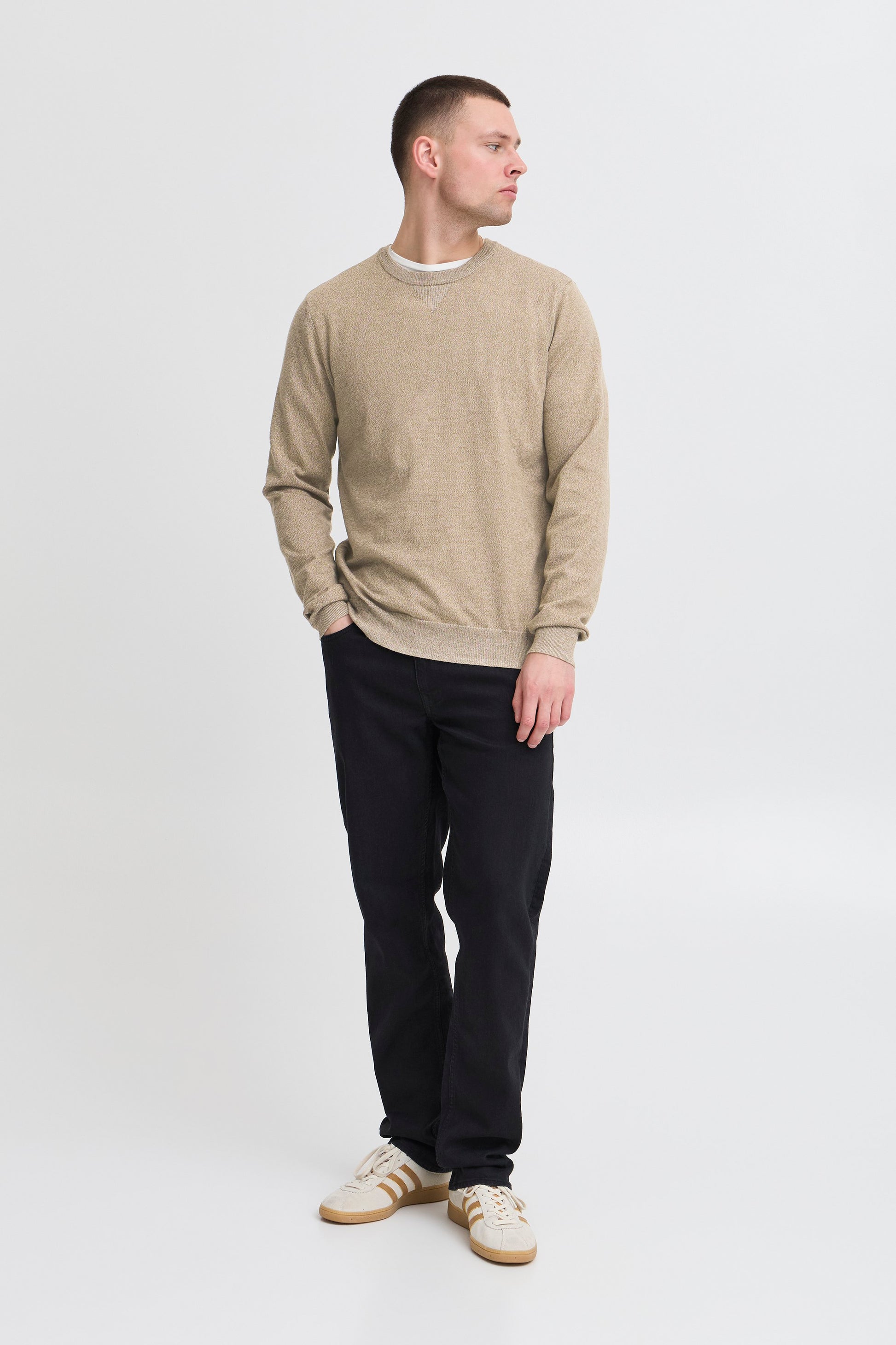 Bhbruton Crew Neck Knit (Cornstalk)