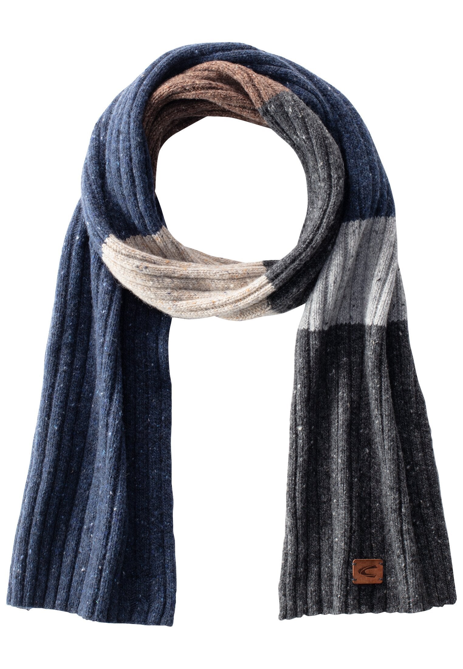 Strickschal mit Merinowolle (Dark Blue)