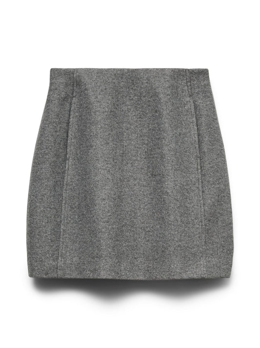 Vmfortuneallison Hw Short Skirt Ga Noos (Medium Grey M)