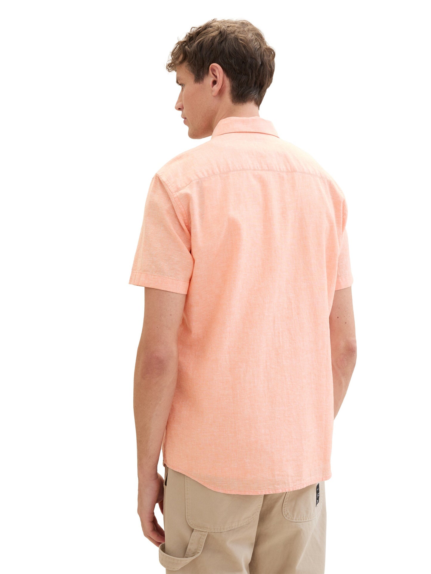 cotton linen shirt (Cadmium Bright)