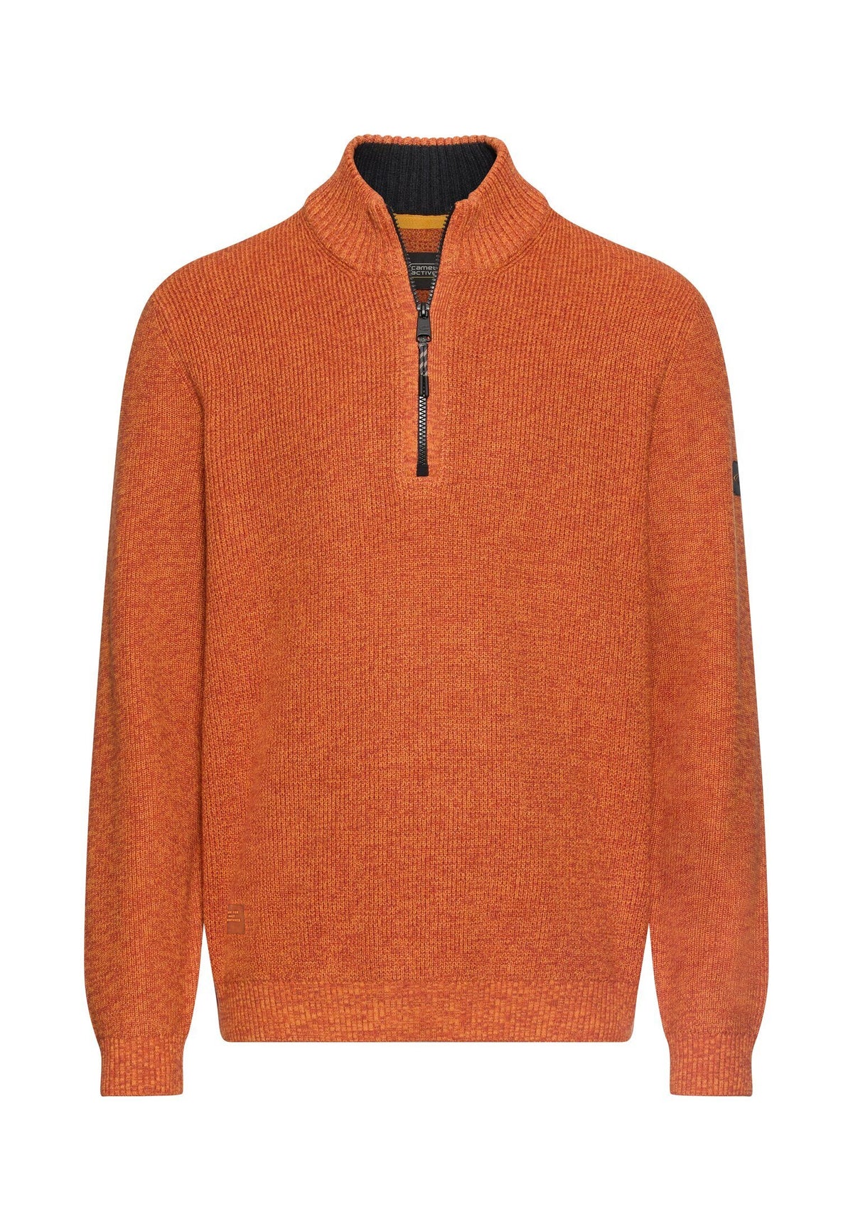 Strick-Troyer in melierter Optik (Brick Orange)