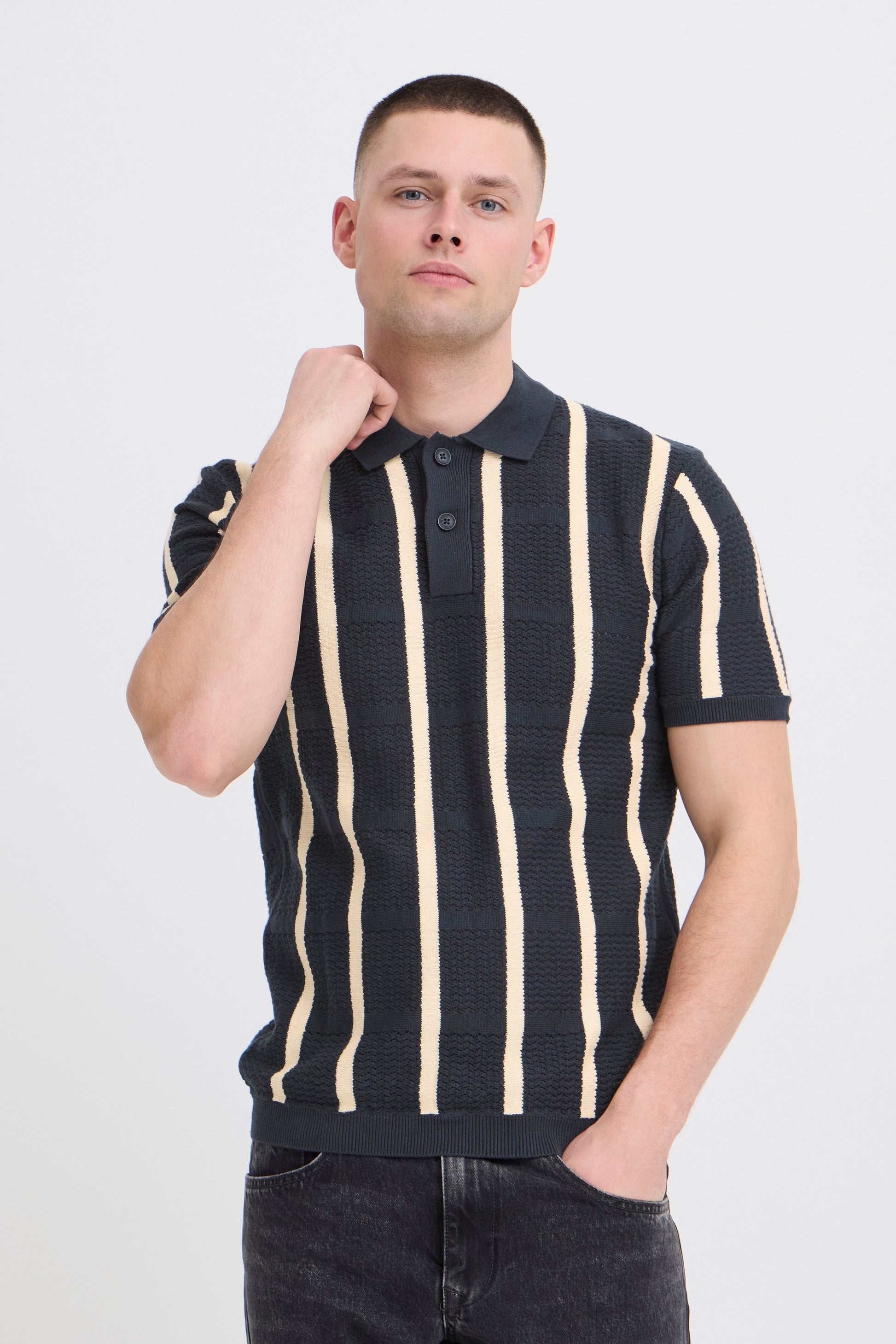 Bhdarin Knit Polo (Salute)