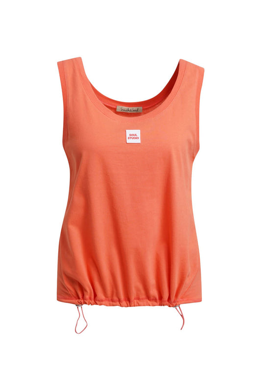Relaxed Top Drawstring Hem (Aperol)