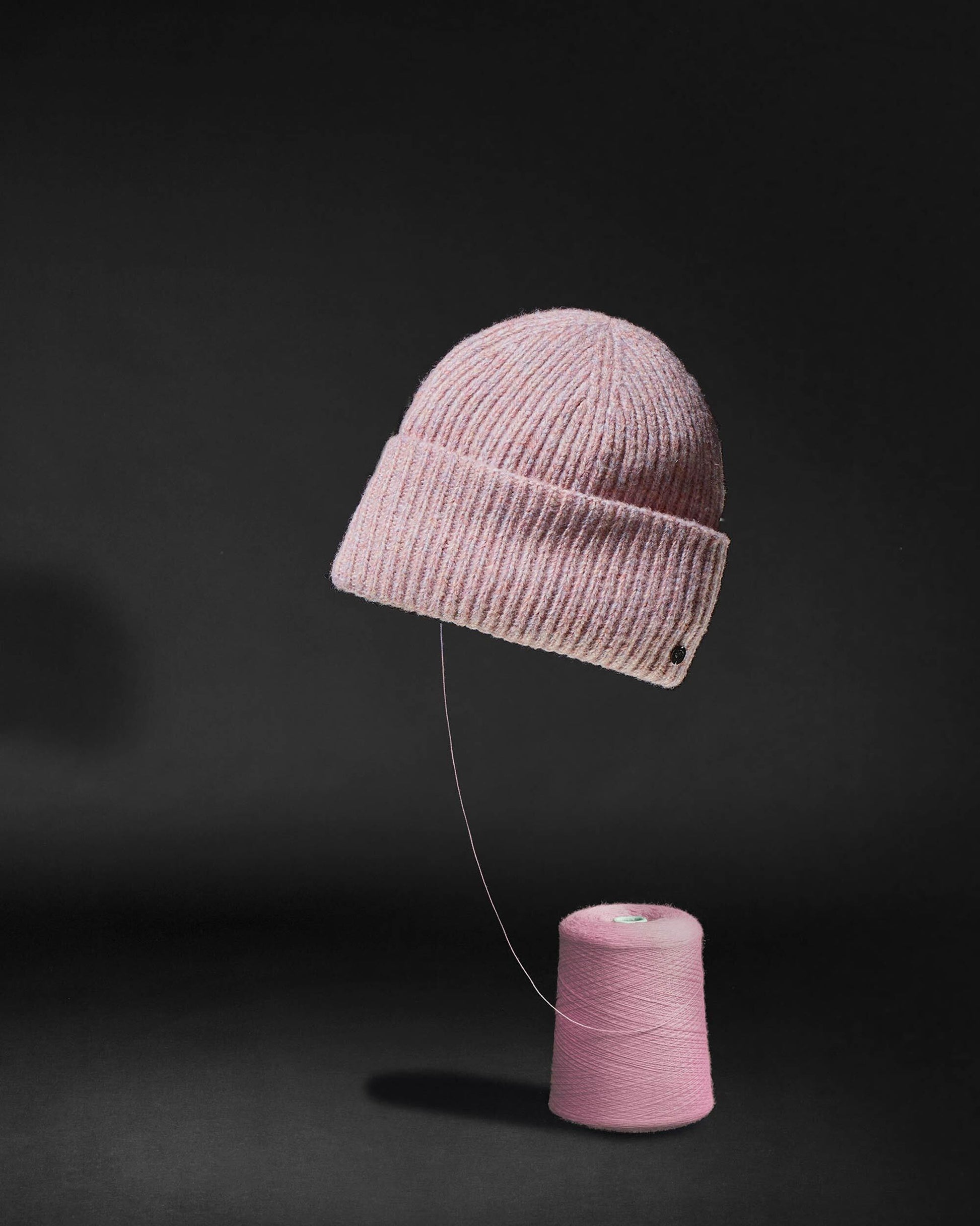 Mütze Strickmütze in Wollmischung (Palerose)