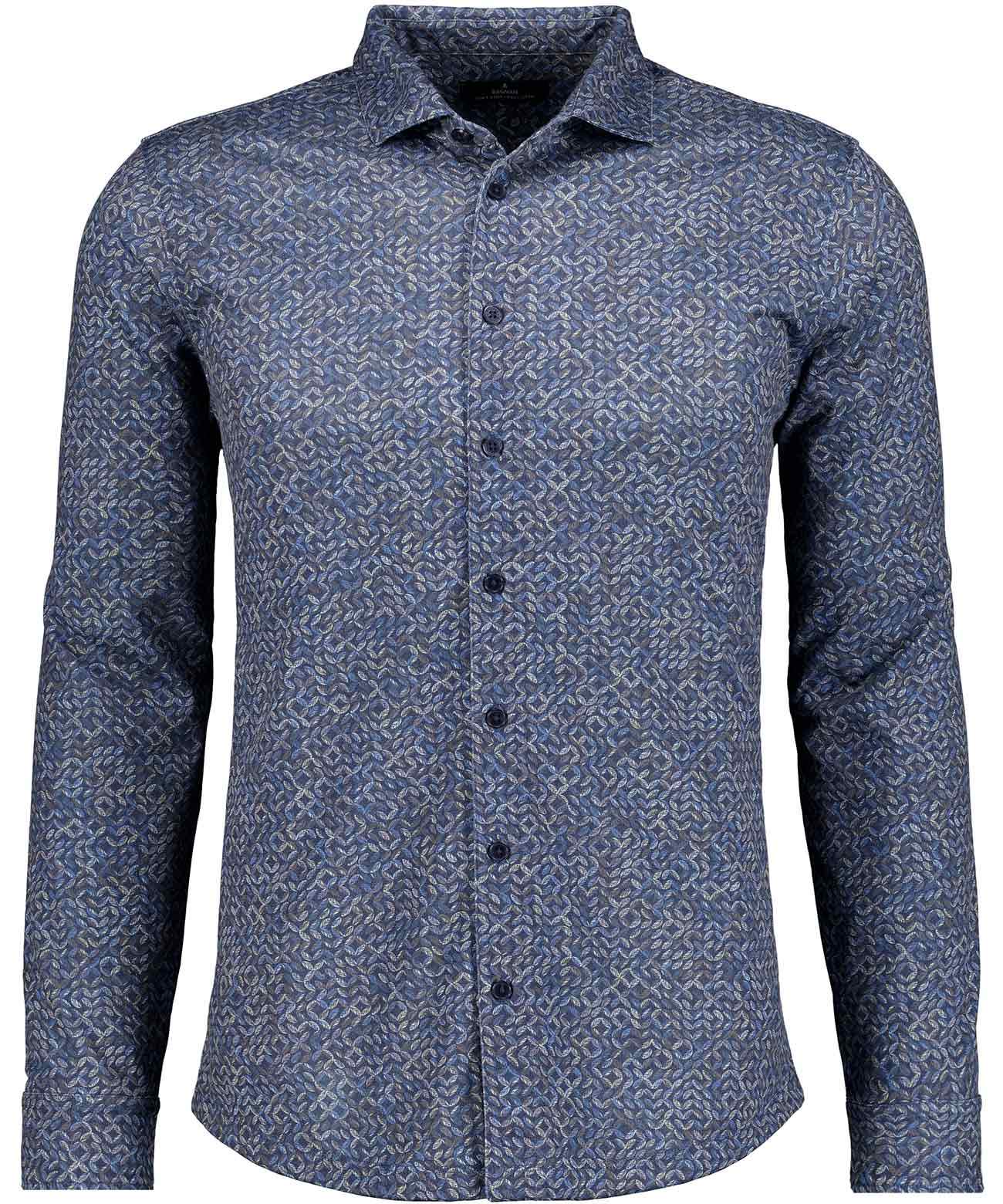 Sofknit-Hemd Alloverprint (Schoko)