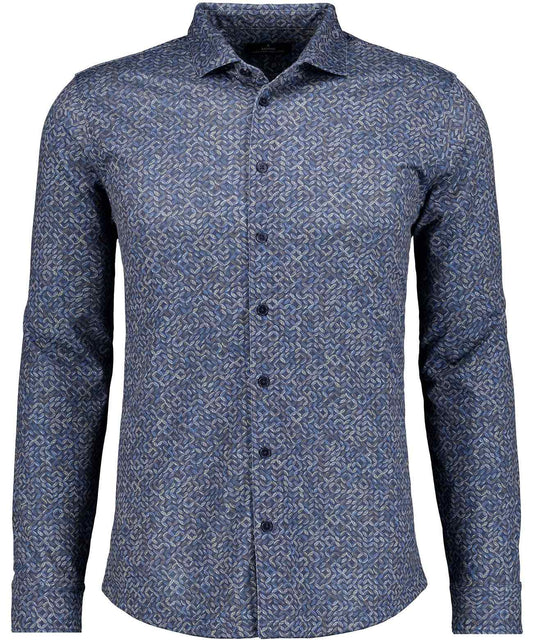 Sofknit-Hemd Alloverprint (Schoko)