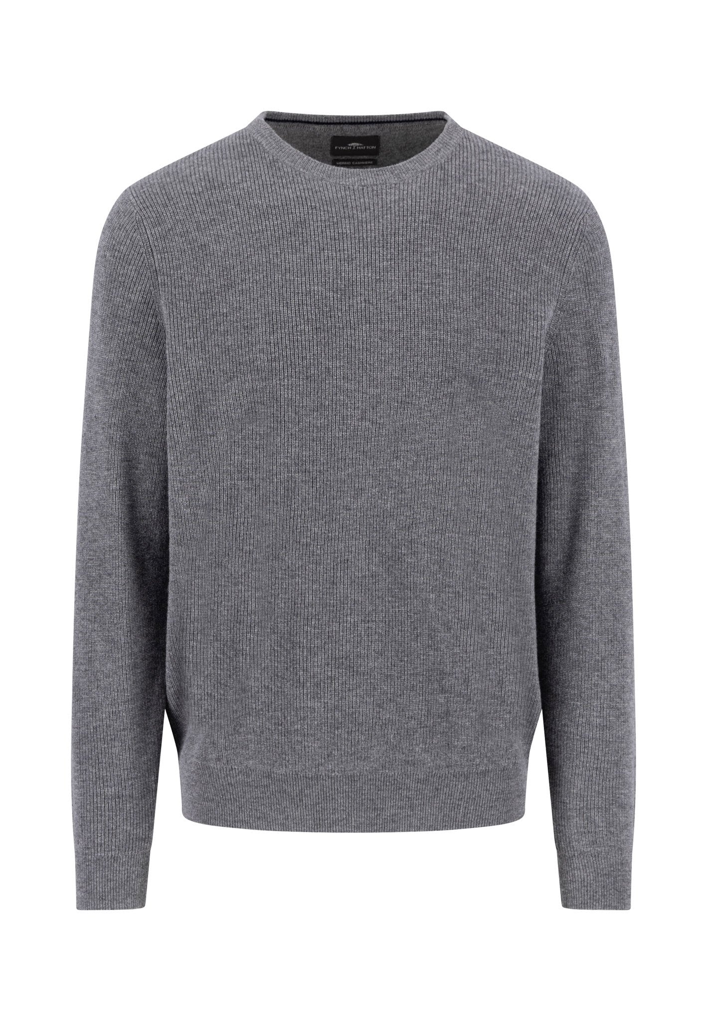 O-Neck, structure, Merino Cashmere (Steel)