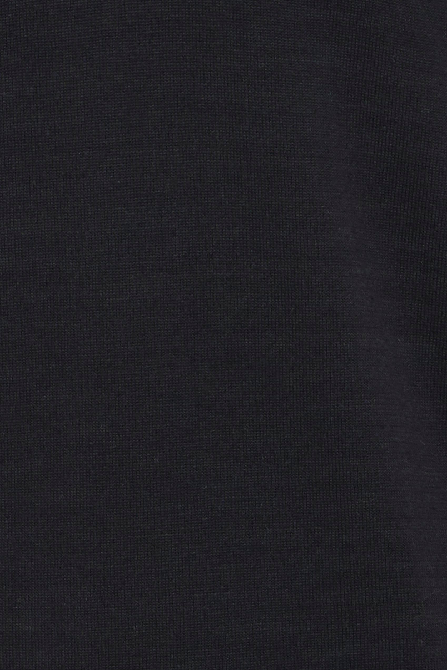 Bhbray Knit Polo Split Neck (Black Beauty)
