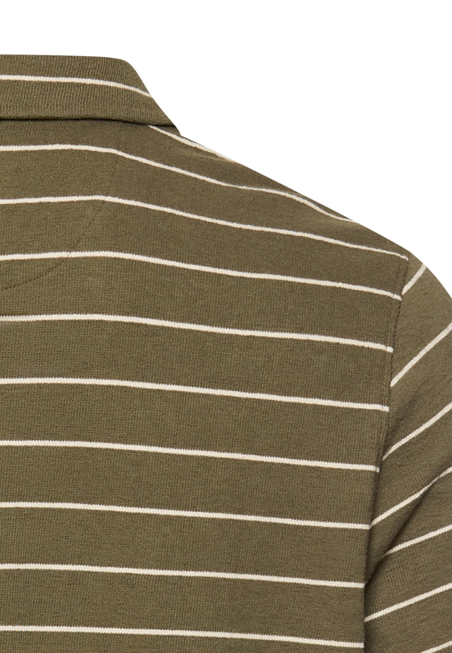 Poloshirt mit kontrastierenden Details (Deep Olive)