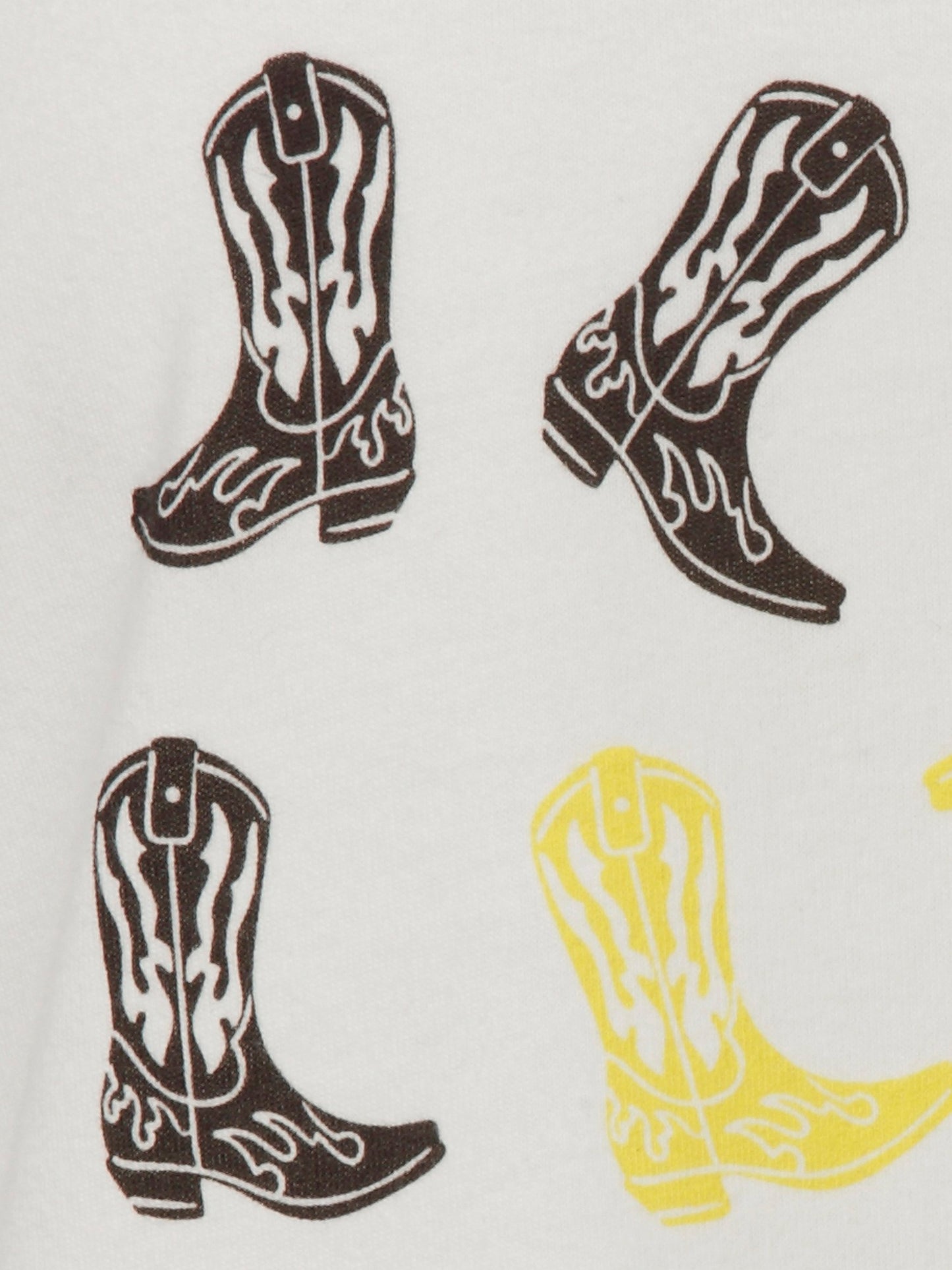 T-Shirt Rundhals 3/4 Arm Motiv (Offwhite Multico)