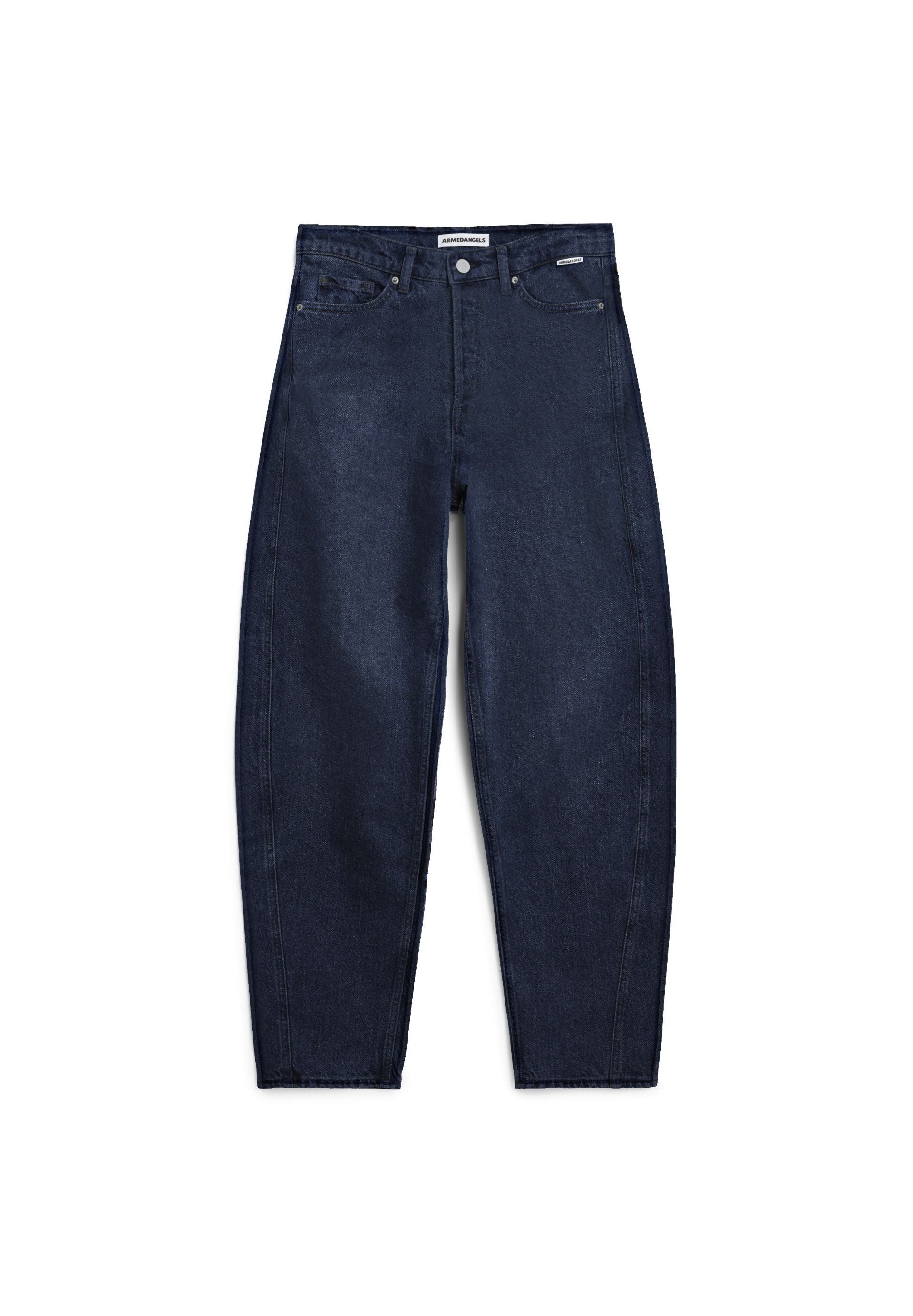 Baarly High Waist Barrel Jean (Fluid Ink)