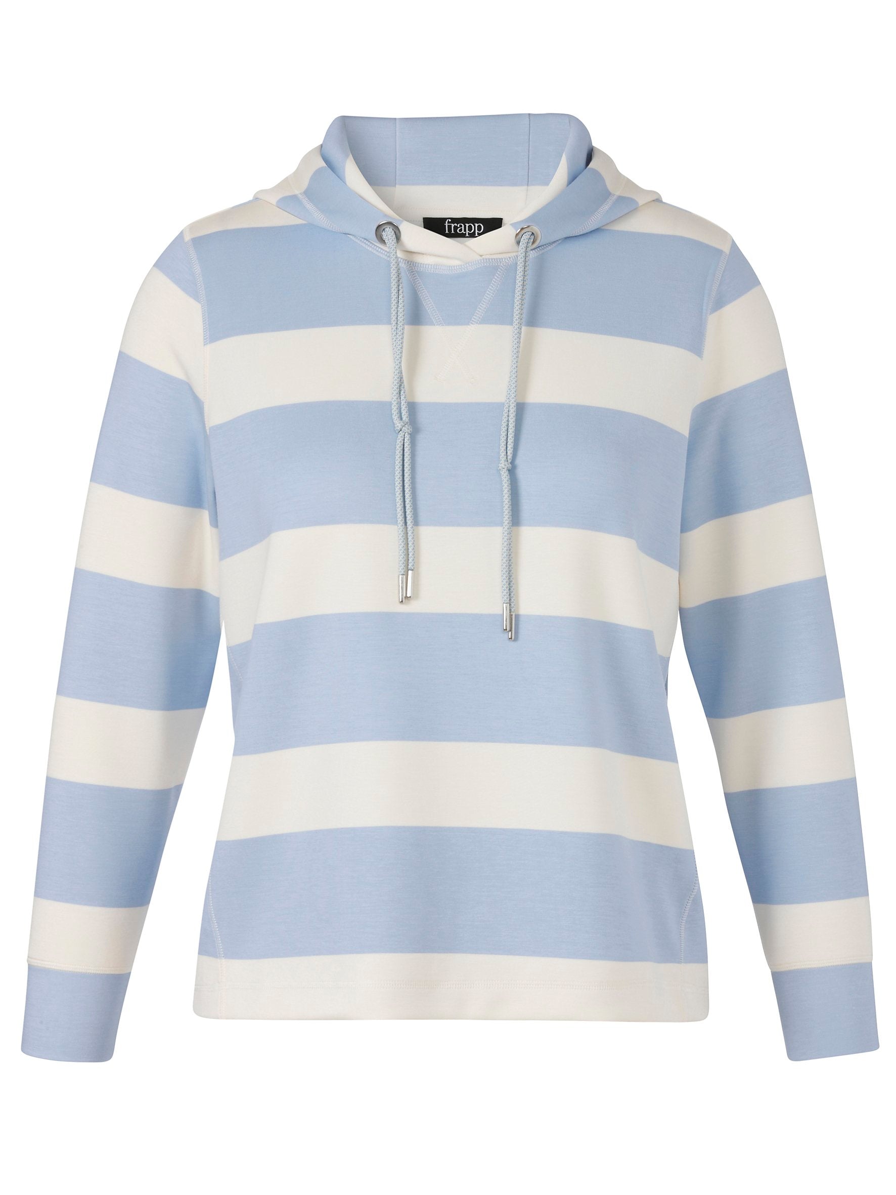 Sweatshirt Kapuze 1/1 Arm Druck (Powder Blue /)