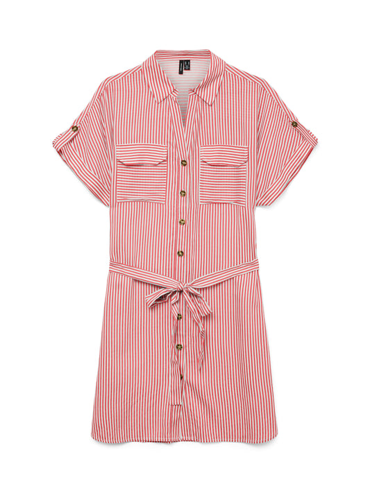 Vmbumpy Ss Short Shirt Dress Wvn Ga Noos (Dubarry/sn)