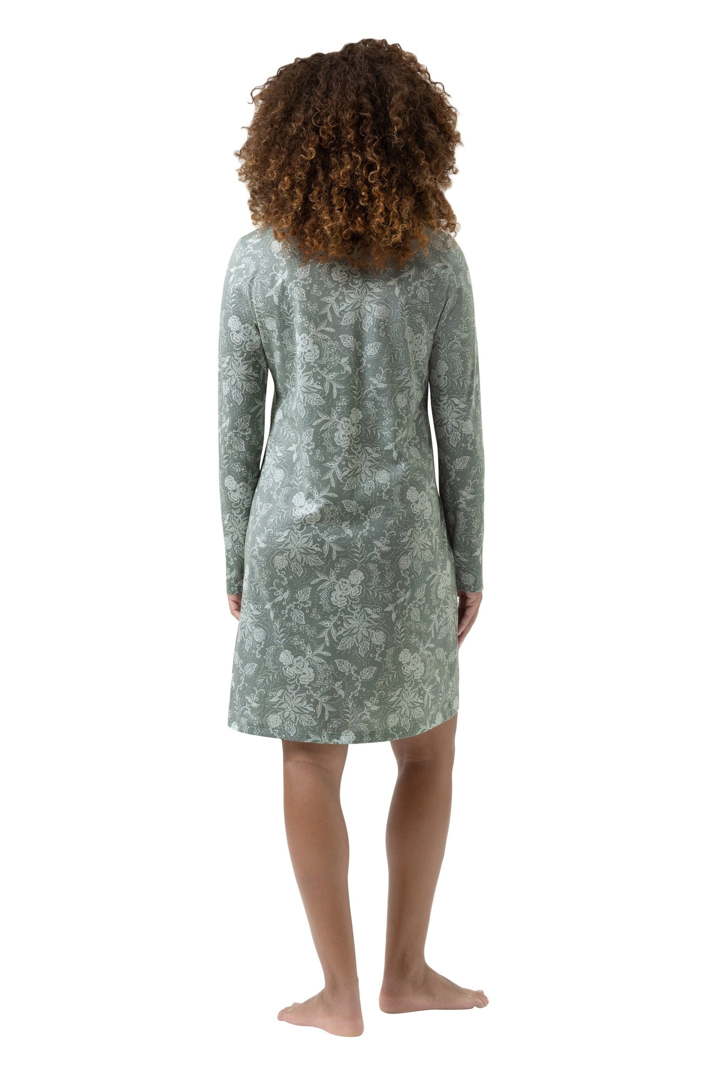 Nachthemd langarm (Dusty Teal)