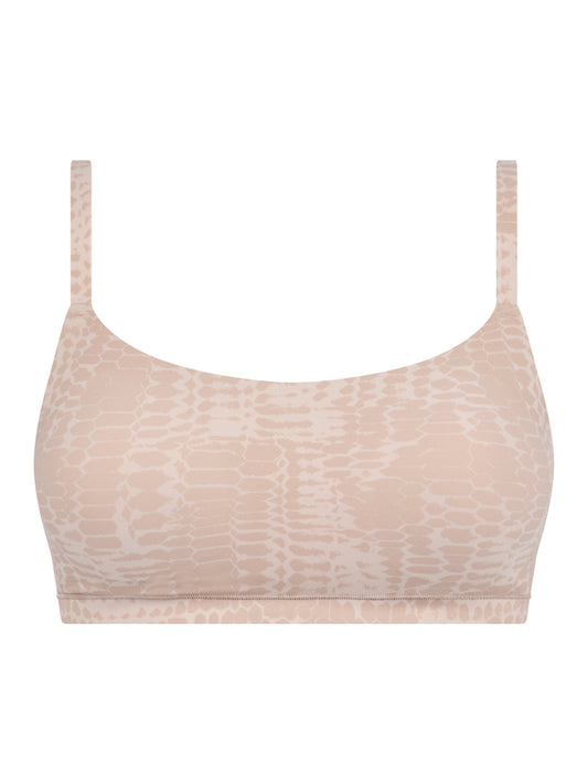 SOFTSTRETCH Bustier mit Rundhalsausschnitt (Light Snake Prin)