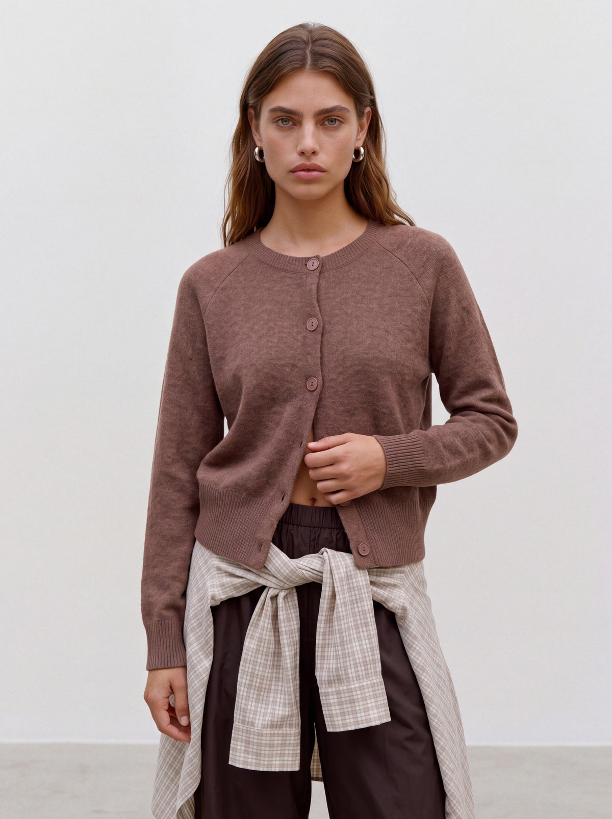Vmsif Ls O-neck Cardigan Noos (Cocoa Brown)