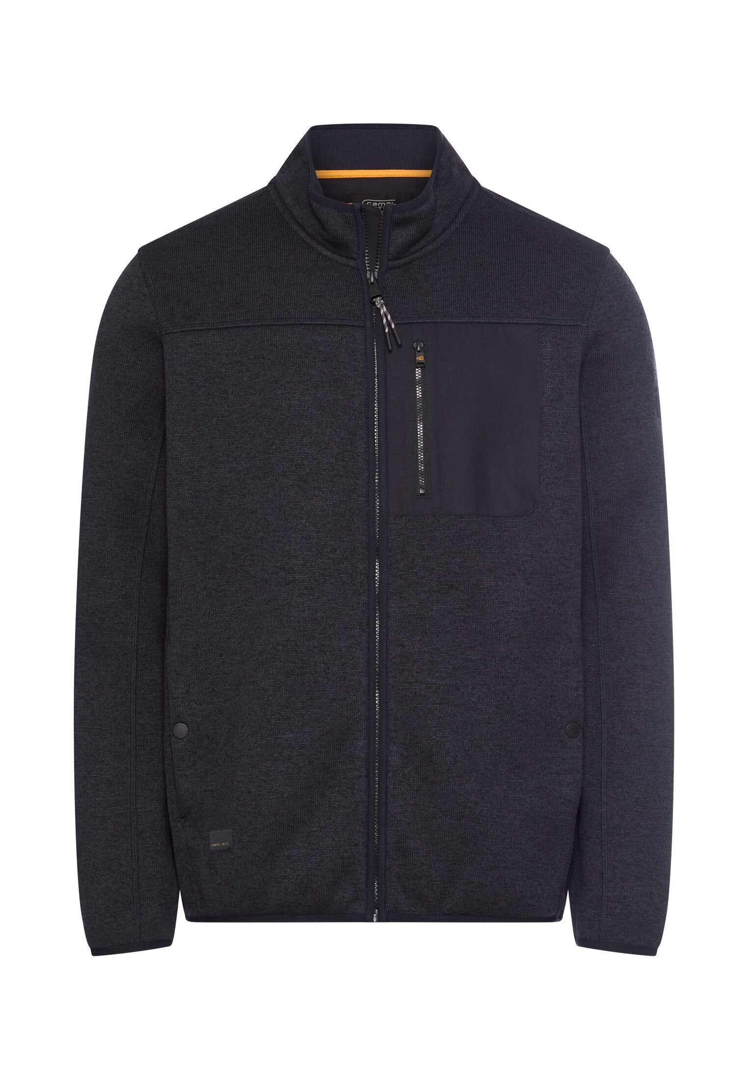 Fleecejacke mit hohem Stehkragen (Dark Navy)