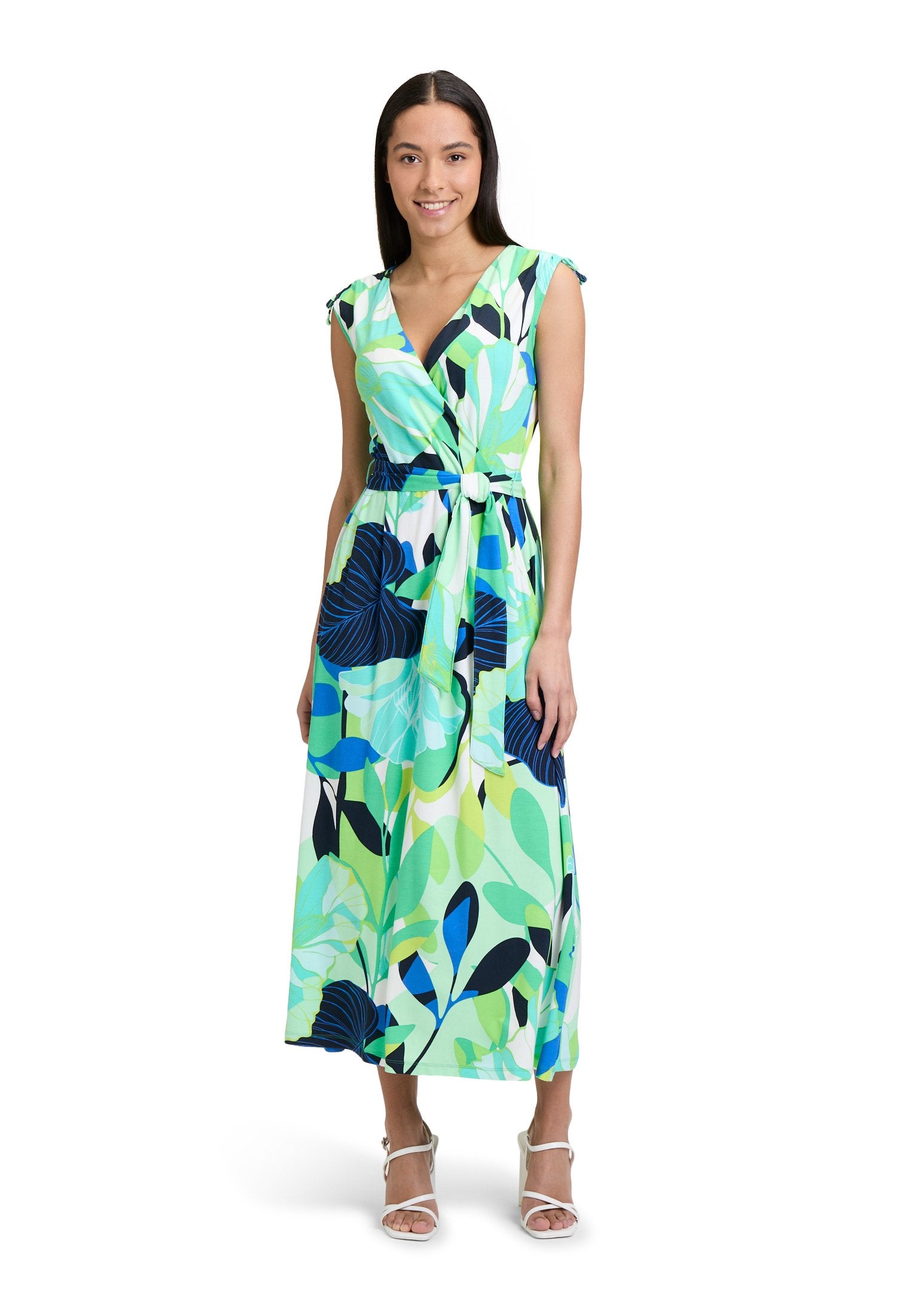 Jerseykleid (Green/blue)