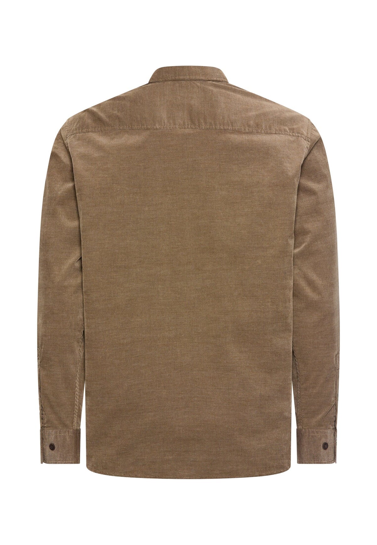 Cord Hemd mit 2-Wege Stretch (Sepia Brown)