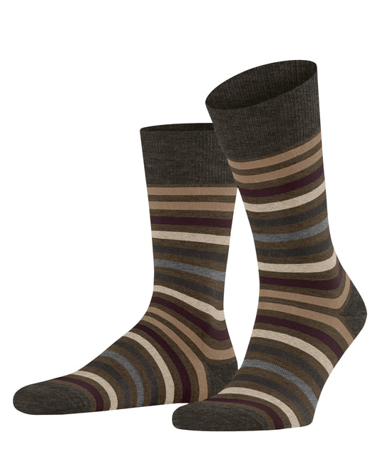 FALKE Tinted Stripe Herren Socken (Beech)