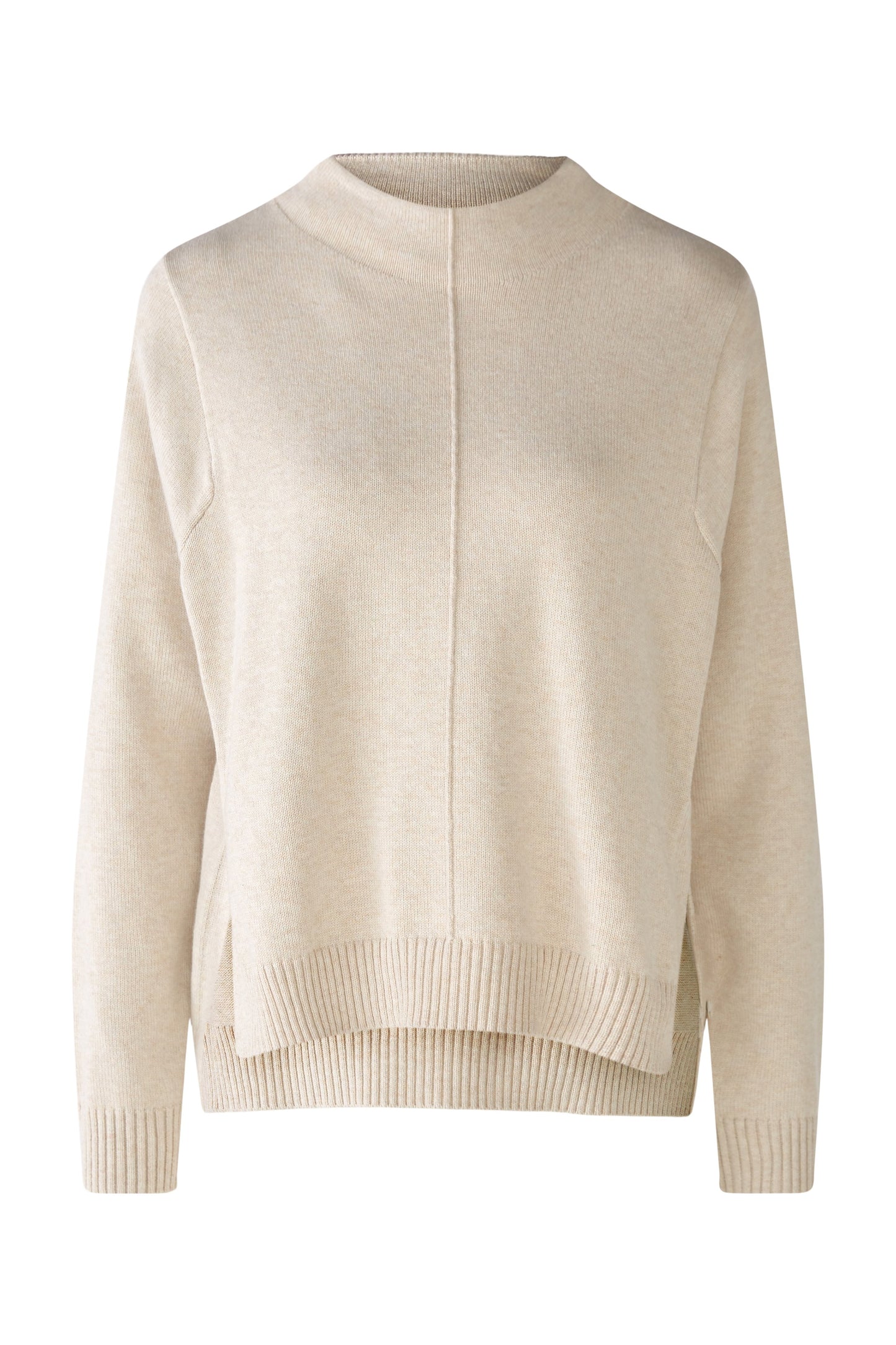 Pullover Baumwoll- Viskosemischung (Light Beige Mel)