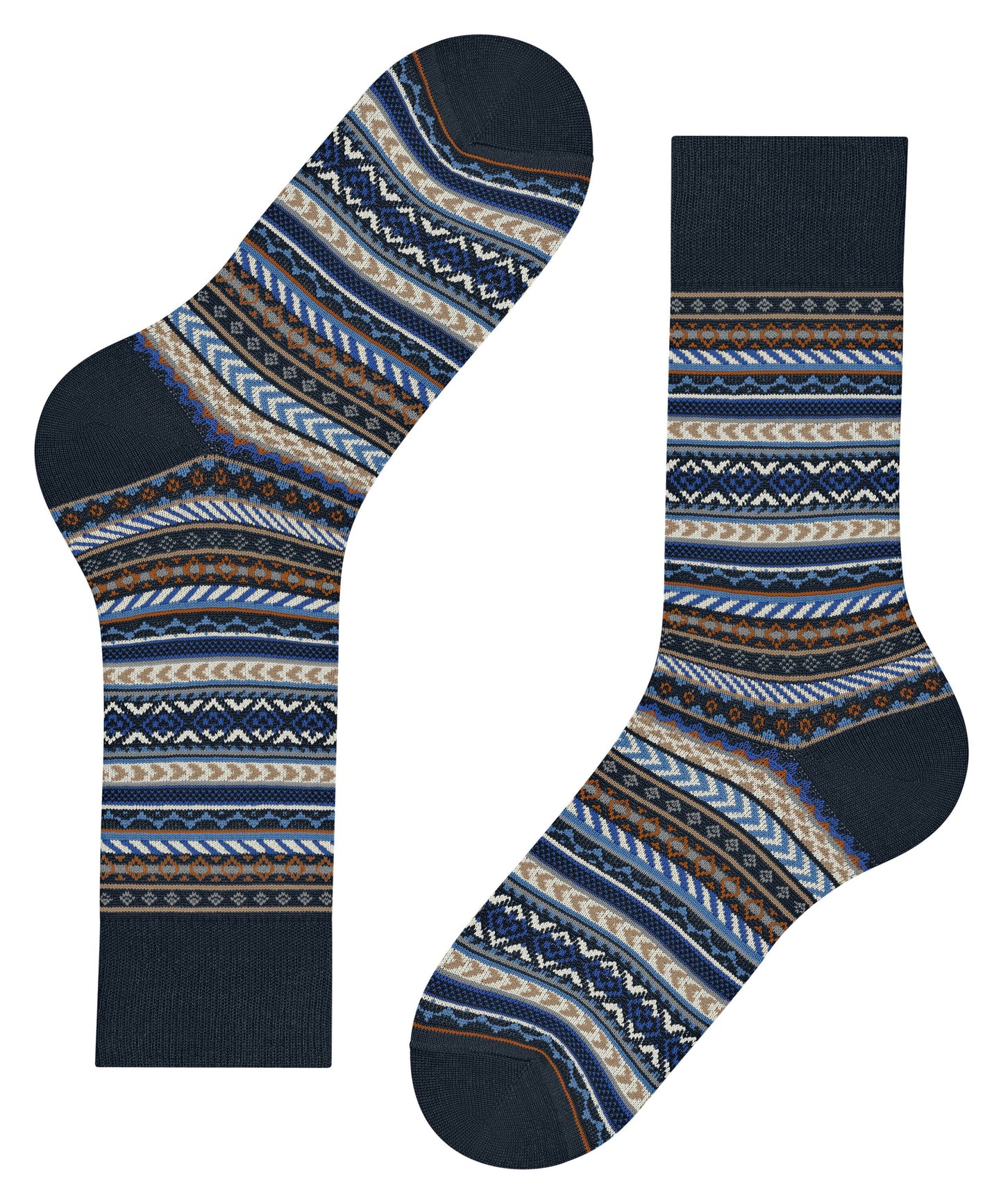 Burlington Fair Isle Herren (Marine)
