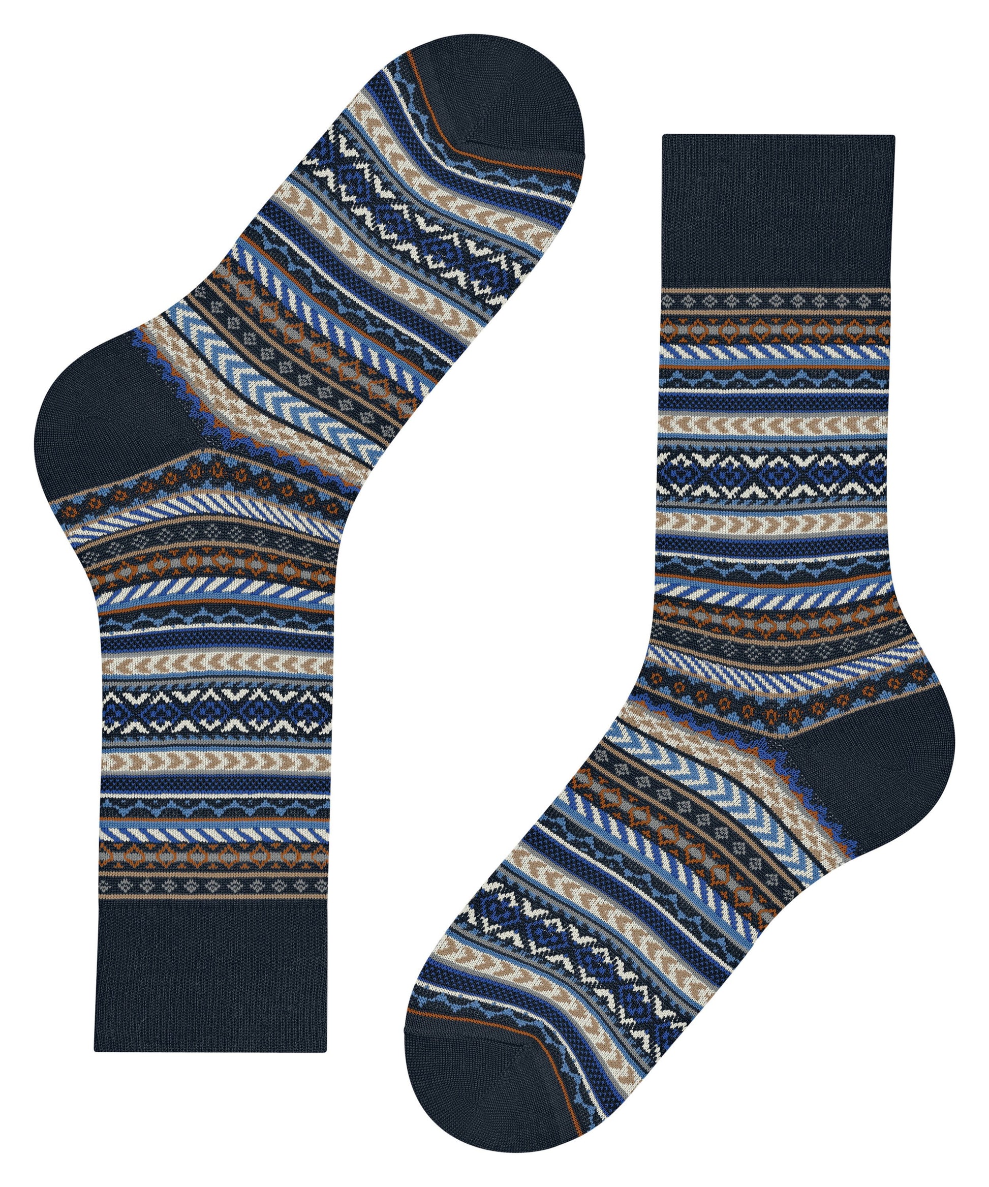 Burlington Fair Isle Herren (Marine)