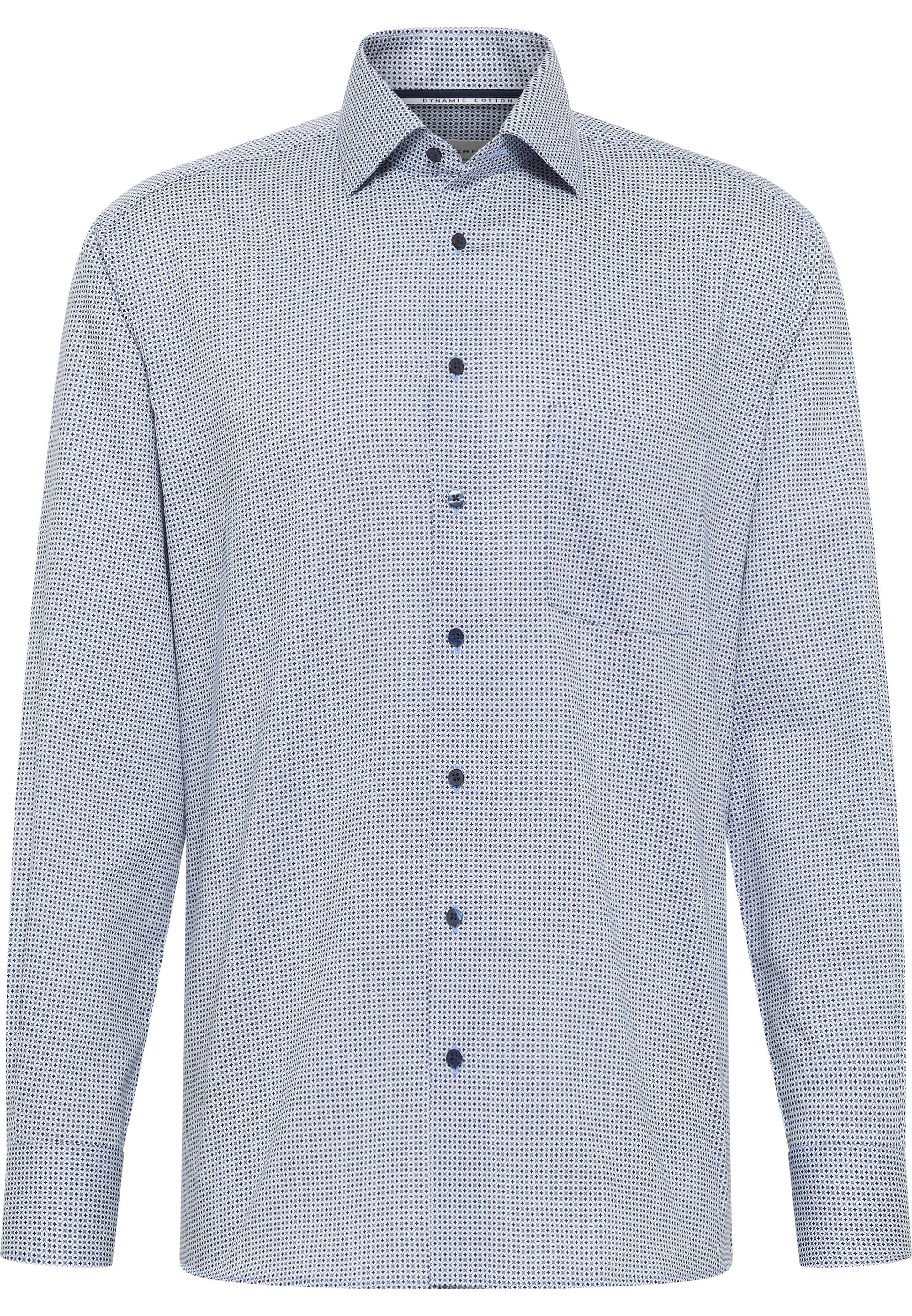 Hemd Twill Langarm (Mittelblau)