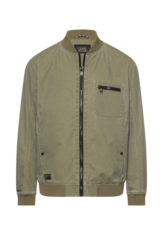 Blouson mit Bomberkragen aus Ribstop (Deep Olive)